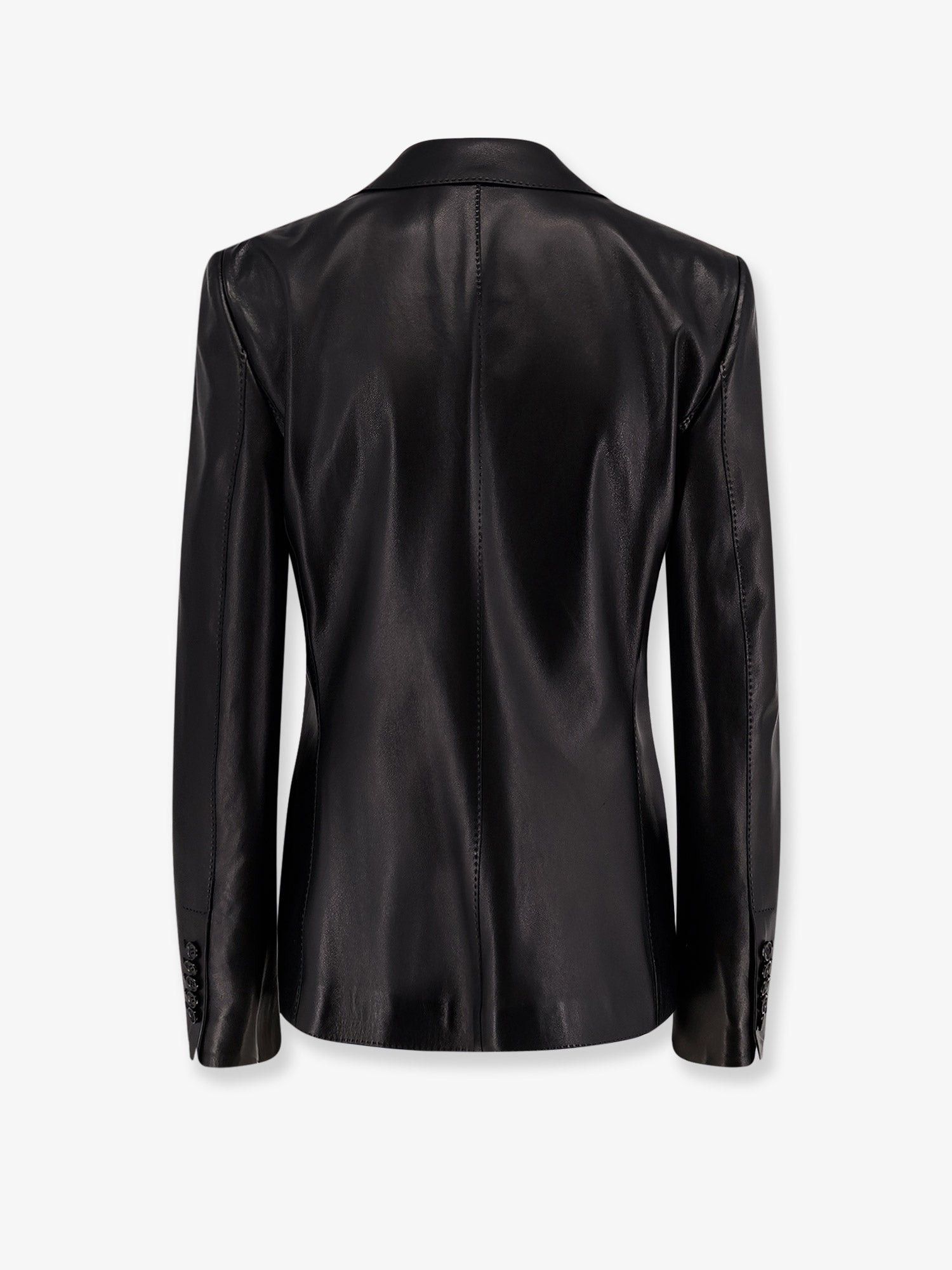 Tom Ford Leather Blazer Size S / US 4 / IT 40 - 2 Thumbnail