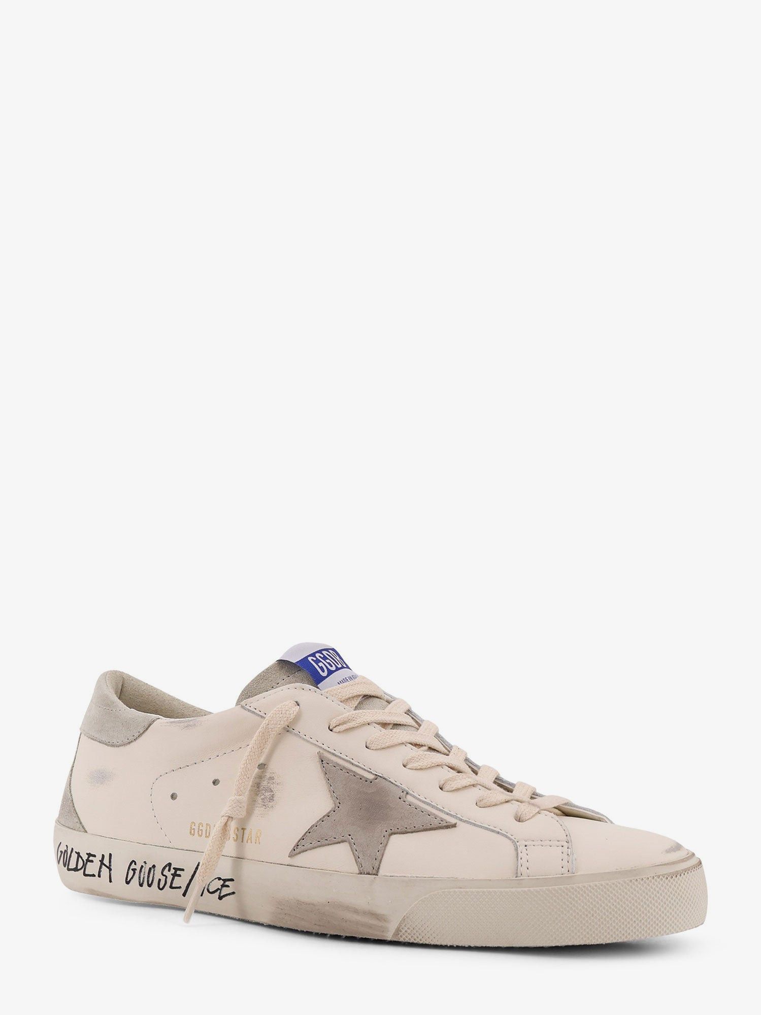 Golden Goose Super Star Leather Sneakers With Side Logo Size US 6 / EU 39 - 2 Thumbnail