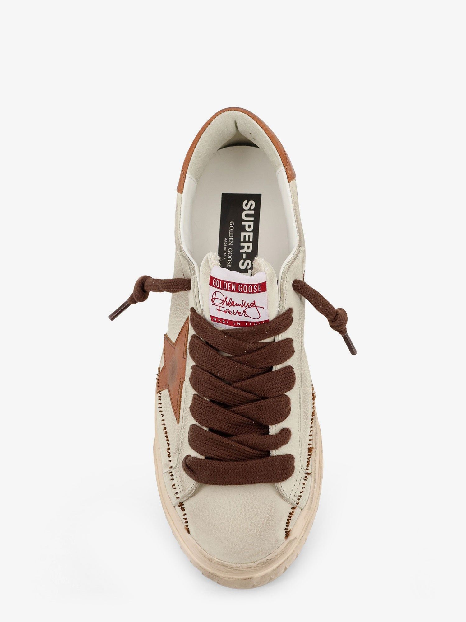 Golden Goose Super Star Leather Sneakers With Logo On The Side Size US 11 / EU 44 - 5 Thumbnail