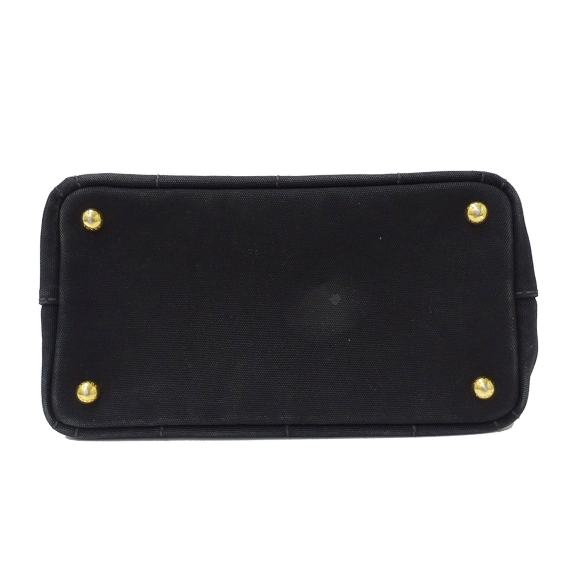 Prada Prada handbag for women, brand handbag, Canapa Mini canvas, black, 1BG439 black Size ONE SIZE - 3 Thumbnail
