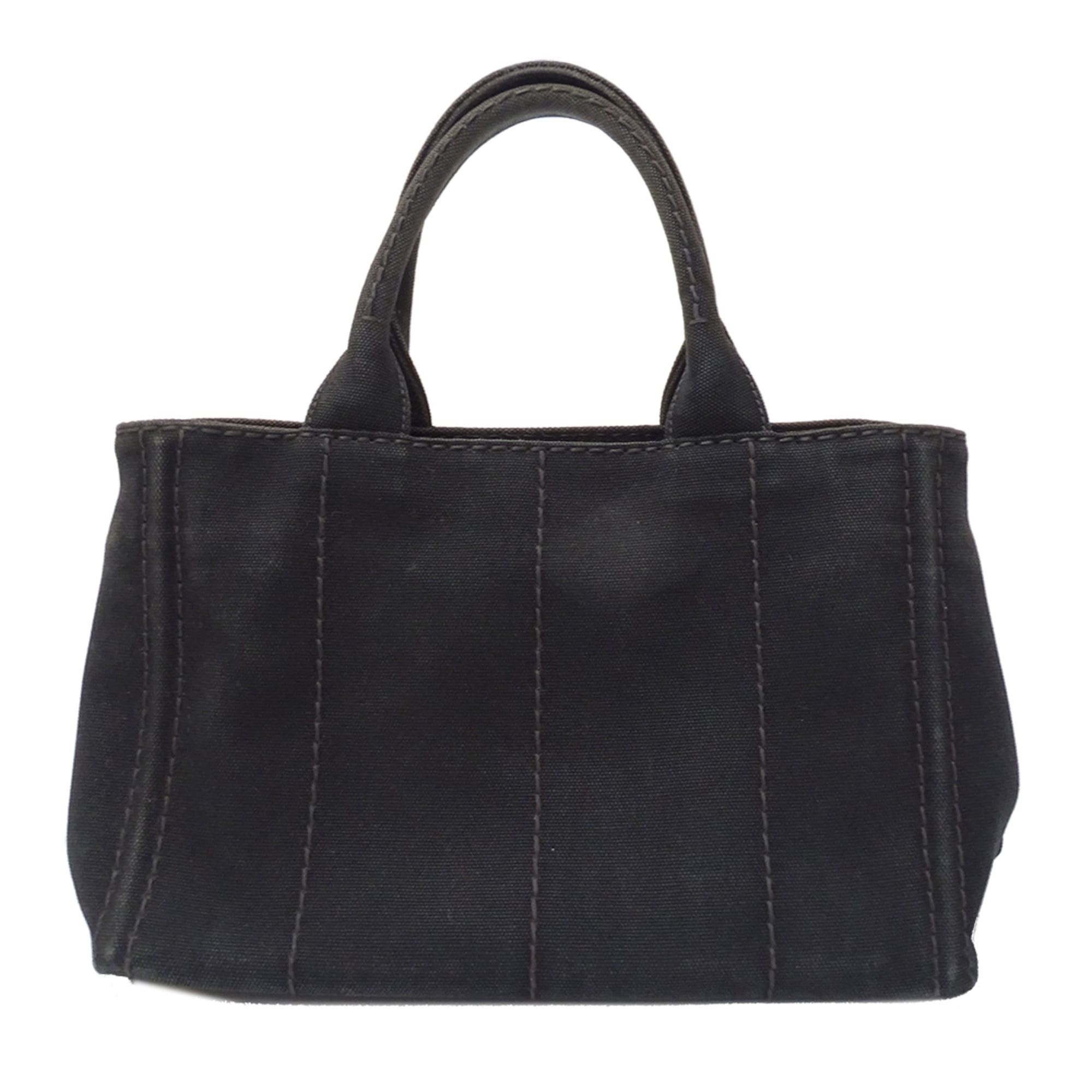 Prada Prada handbag for women, brand handbag, Canapa Mini canvas, black, 1BG439 black Size ONE SIZE - 2 Thumbnail