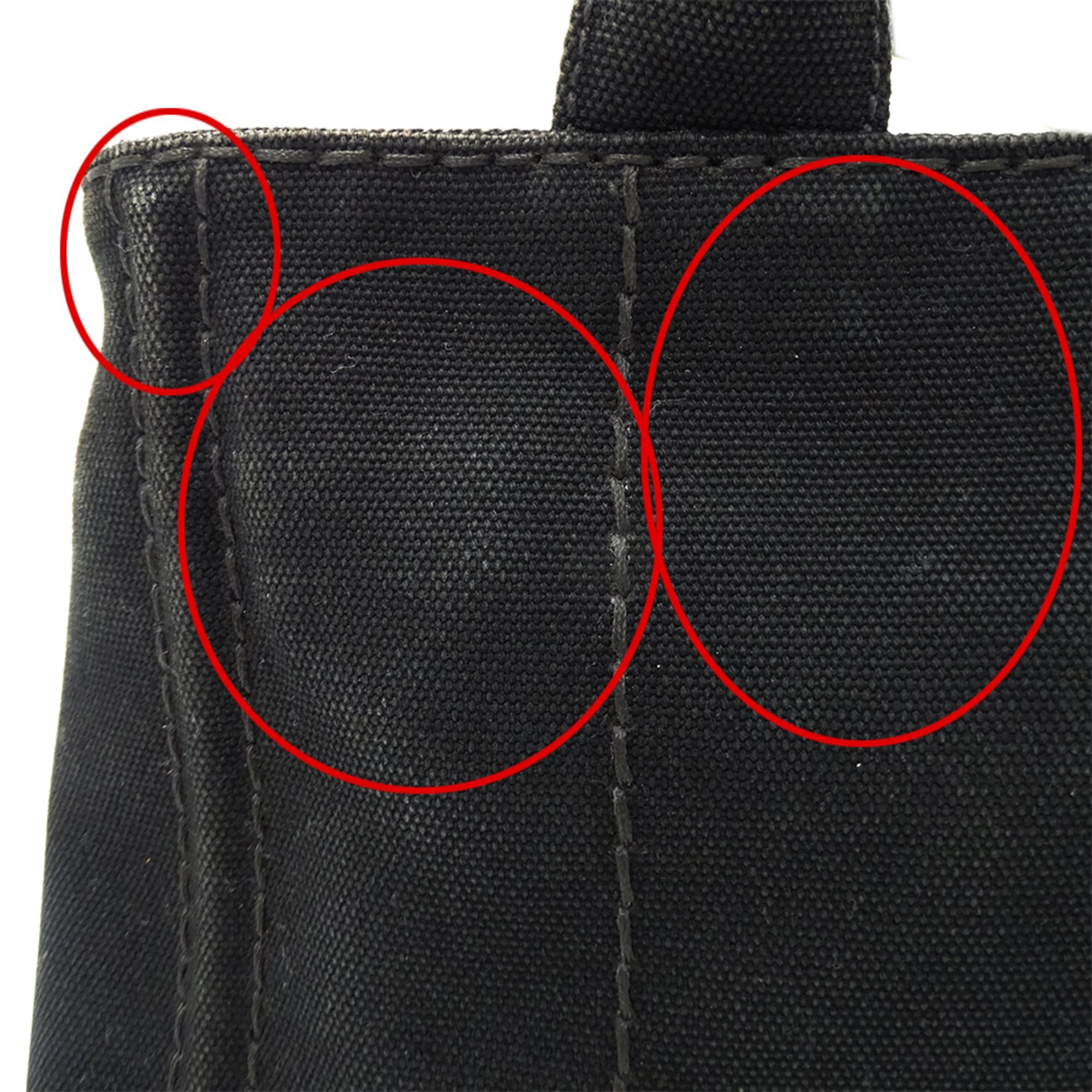 Prada Prada handbag for women, brand handbag, Canapa Mini canvas, black, 1BG439 black Size ONE SIZE - 10 Thumbnail