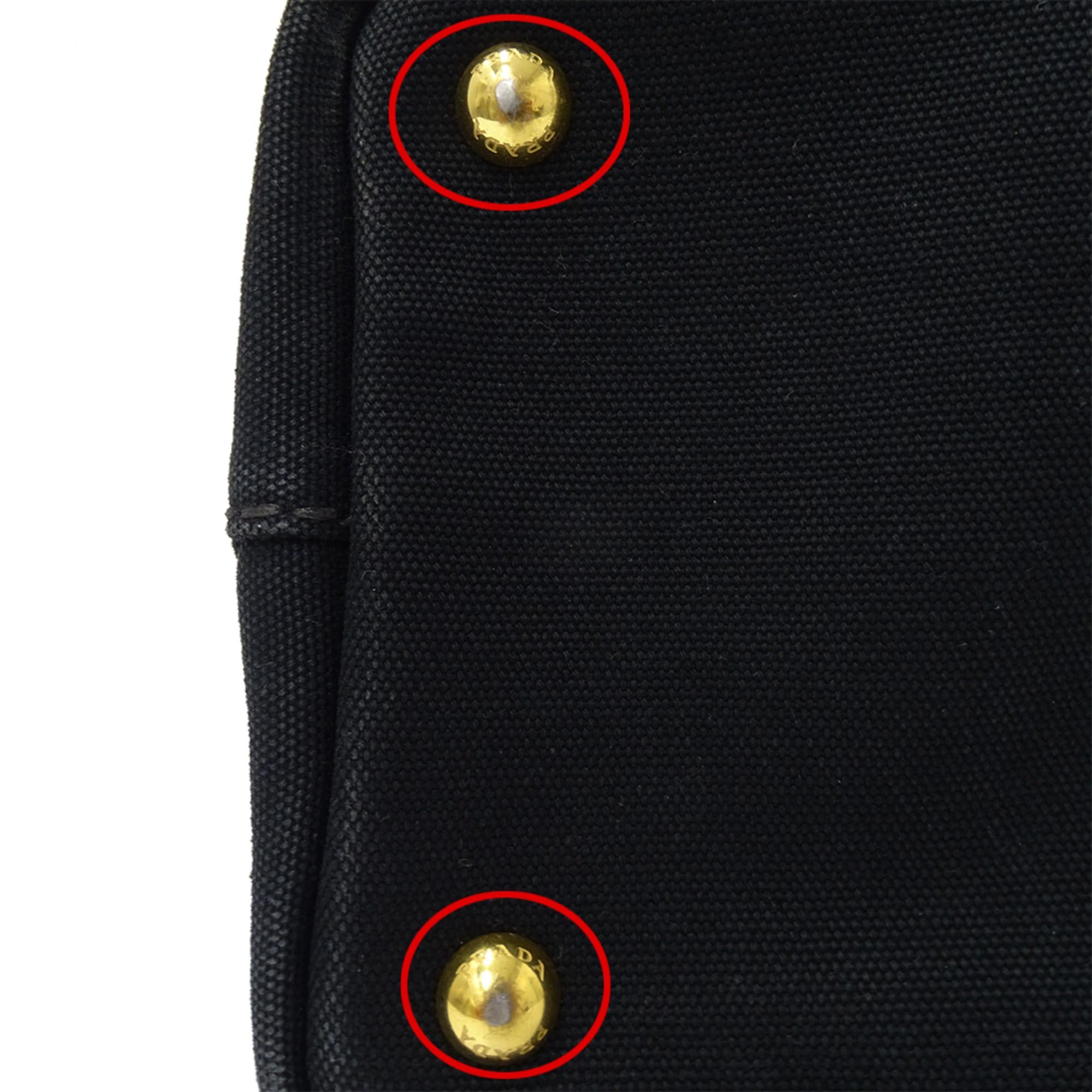 Prada Prada handbag for women, brand handbag, Canapa Mini canvas, black, 1BG439 black Size ONE SIZE - 17 Thumbnail