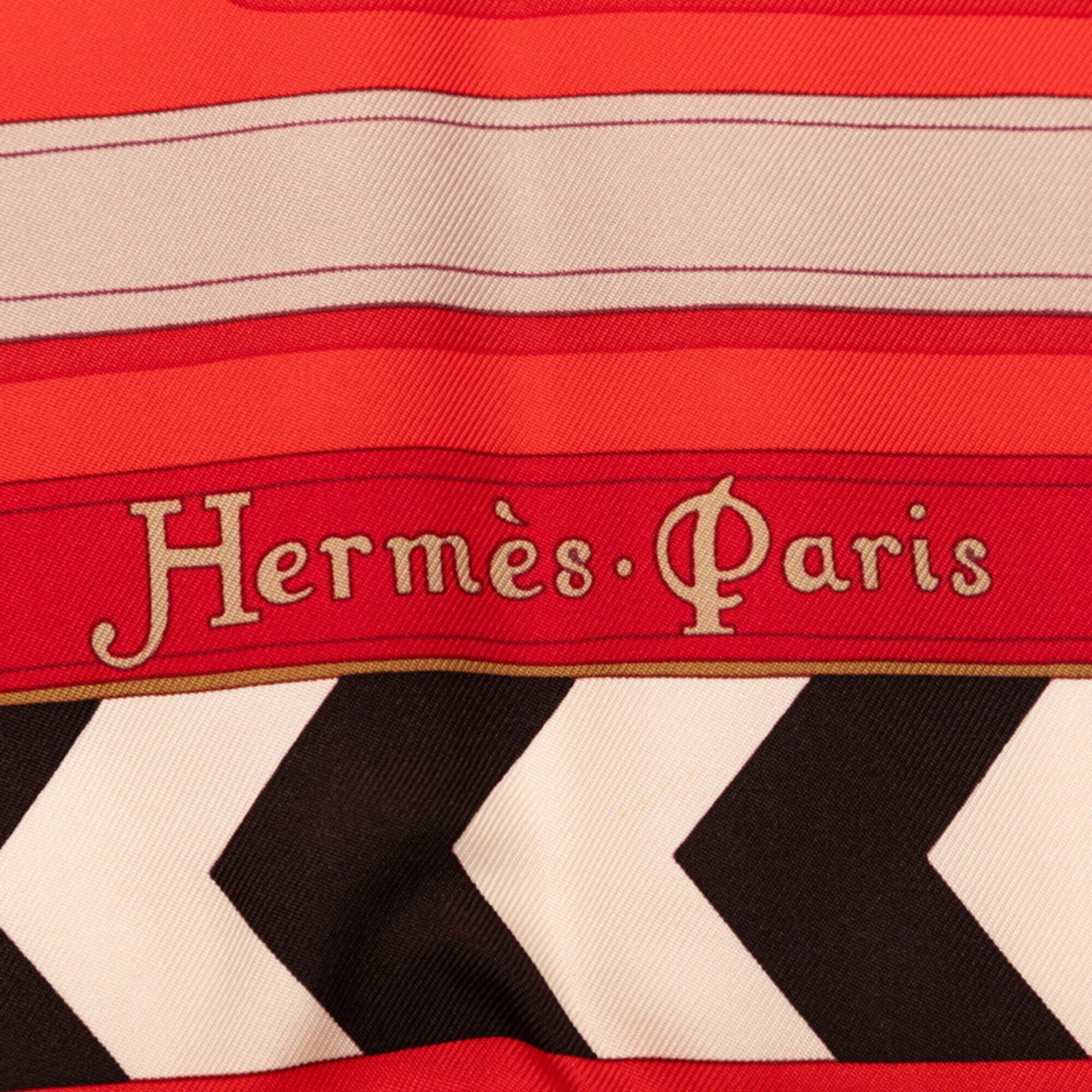 Hermes Hermes Carre 90 Panoplie Equestre Equestrian Equipment Set Scarf Muffler Red Multicolor Silk Women's HERMES Size ONE SIZE - 4 Thumbnail