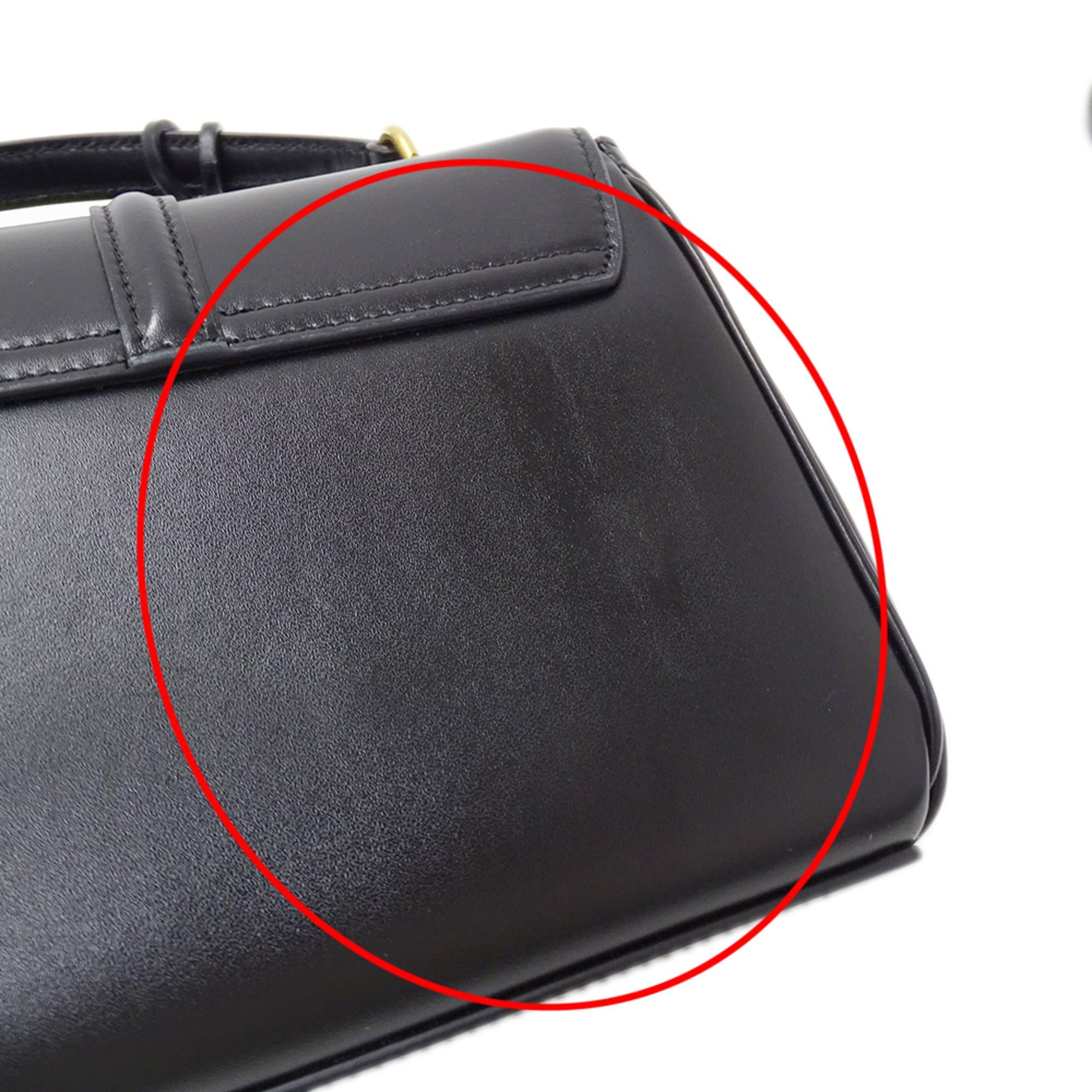 Celine Celine handbag for women, brand name, handbag/shoulder bag, 2-way, mini, 16cm, Seize, leather, black, mini bag Size ONE SIZE - 11 Thumbnail