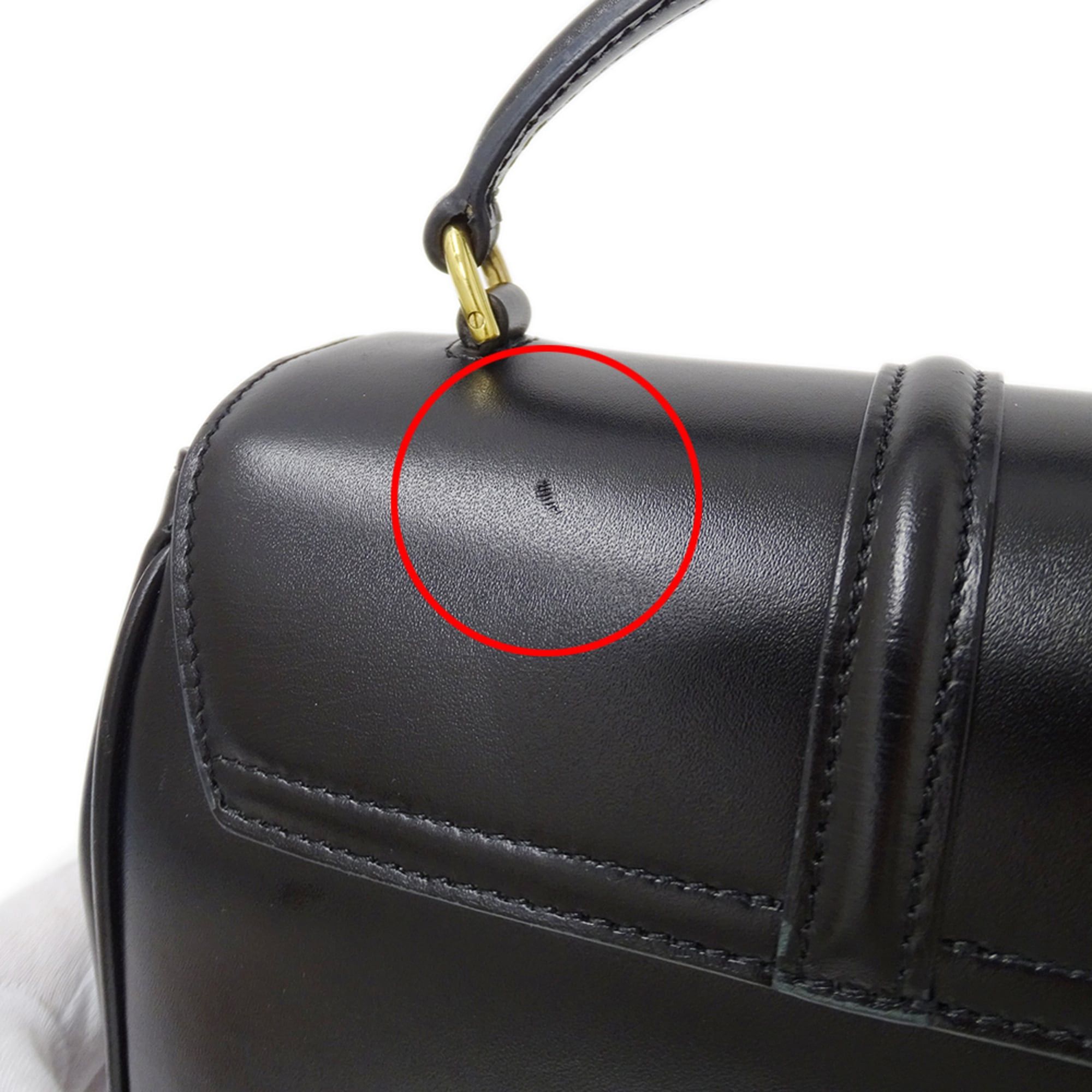 Celine Celine handbag for women, brand name, handbag/shoulder bag, 2-way, mini, 16cm, Seize, leather, black, mini bag Size ONE SIZE - 12 Thumbnail