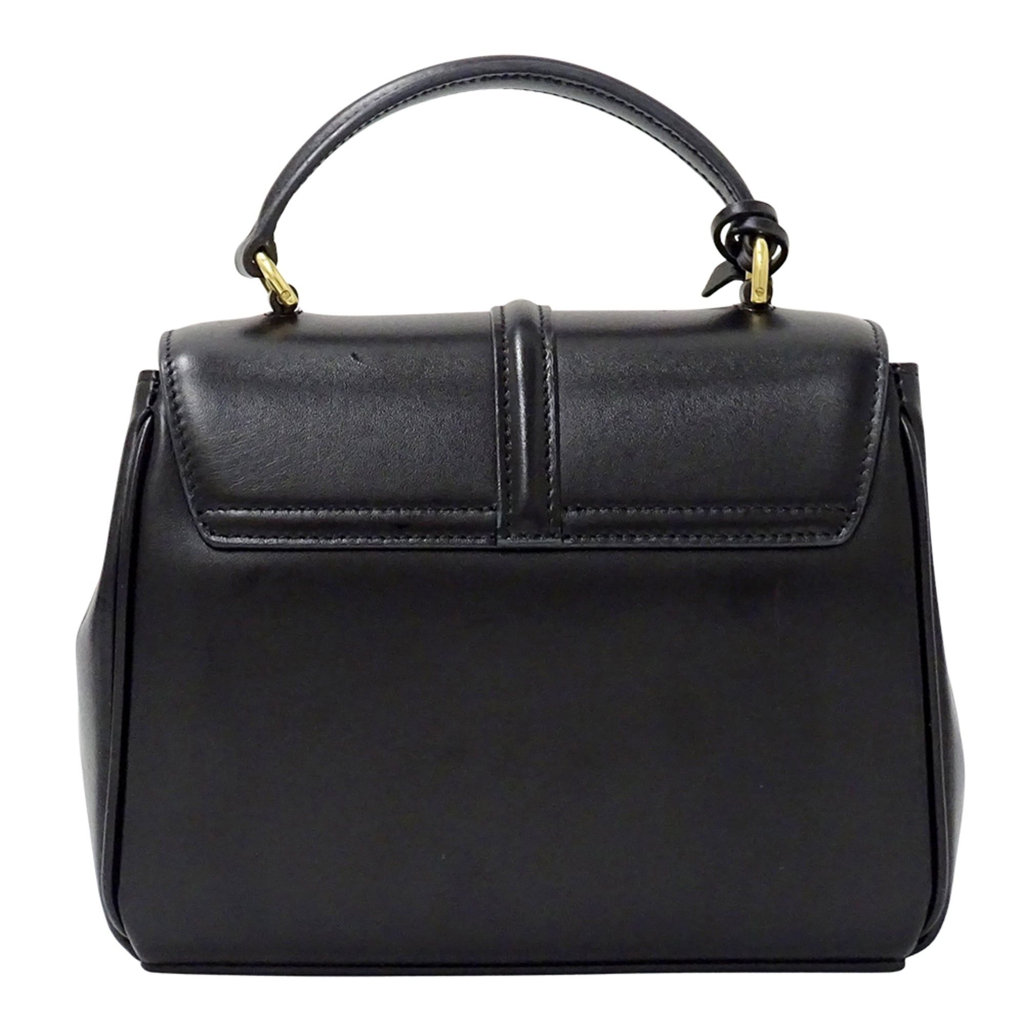 Celine Celine handbag for women, brand name, handbag/shoulder bag, 2-way, mini, 16cm, Seize, leather, black, mini bag Size ONE SIZE - 2 Thumbnail