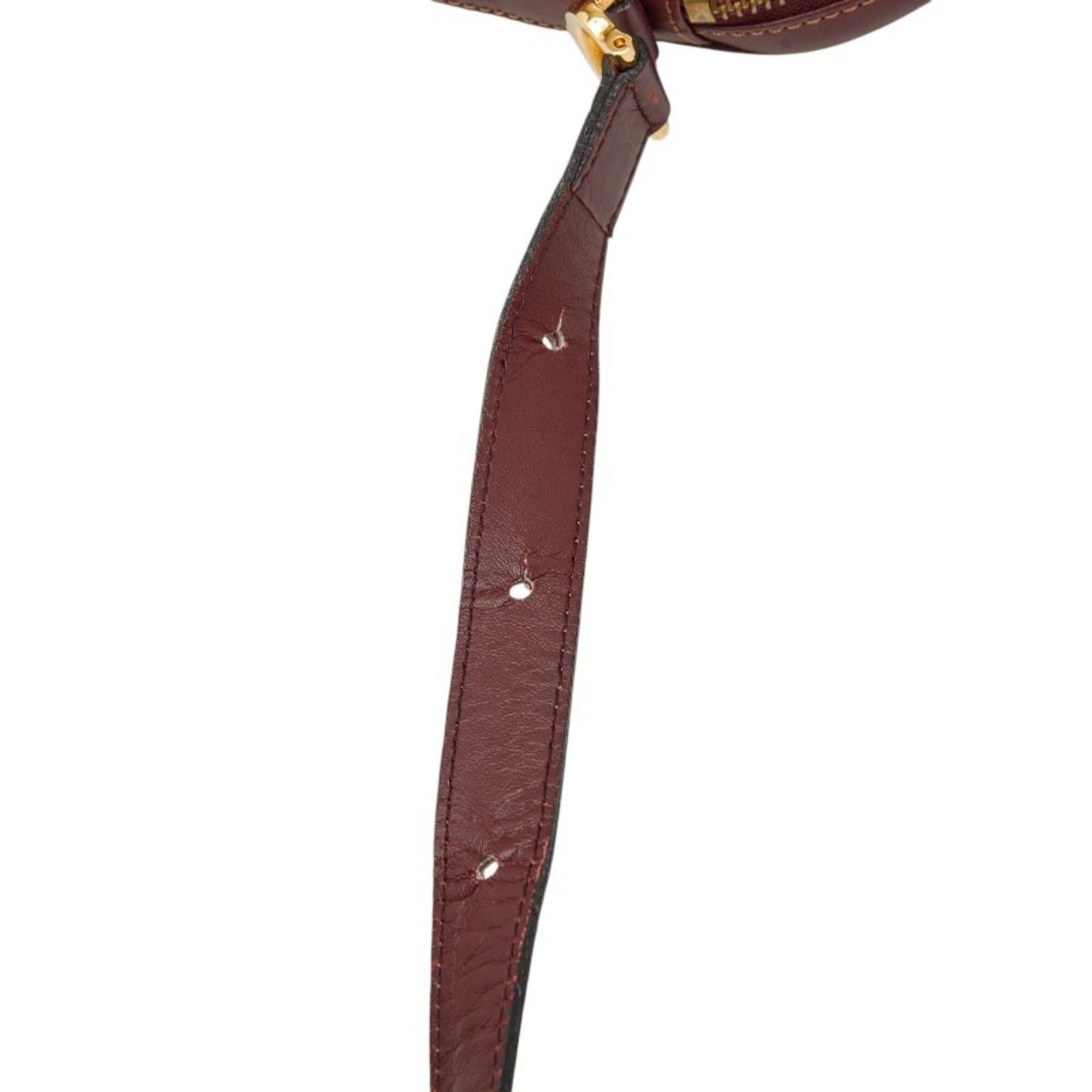 Cartier Cartier Must Line Shoulder Bag, Wine Red/Bordeaux Leather, Women's. Size ONE SIZE - 12 Thumbnail