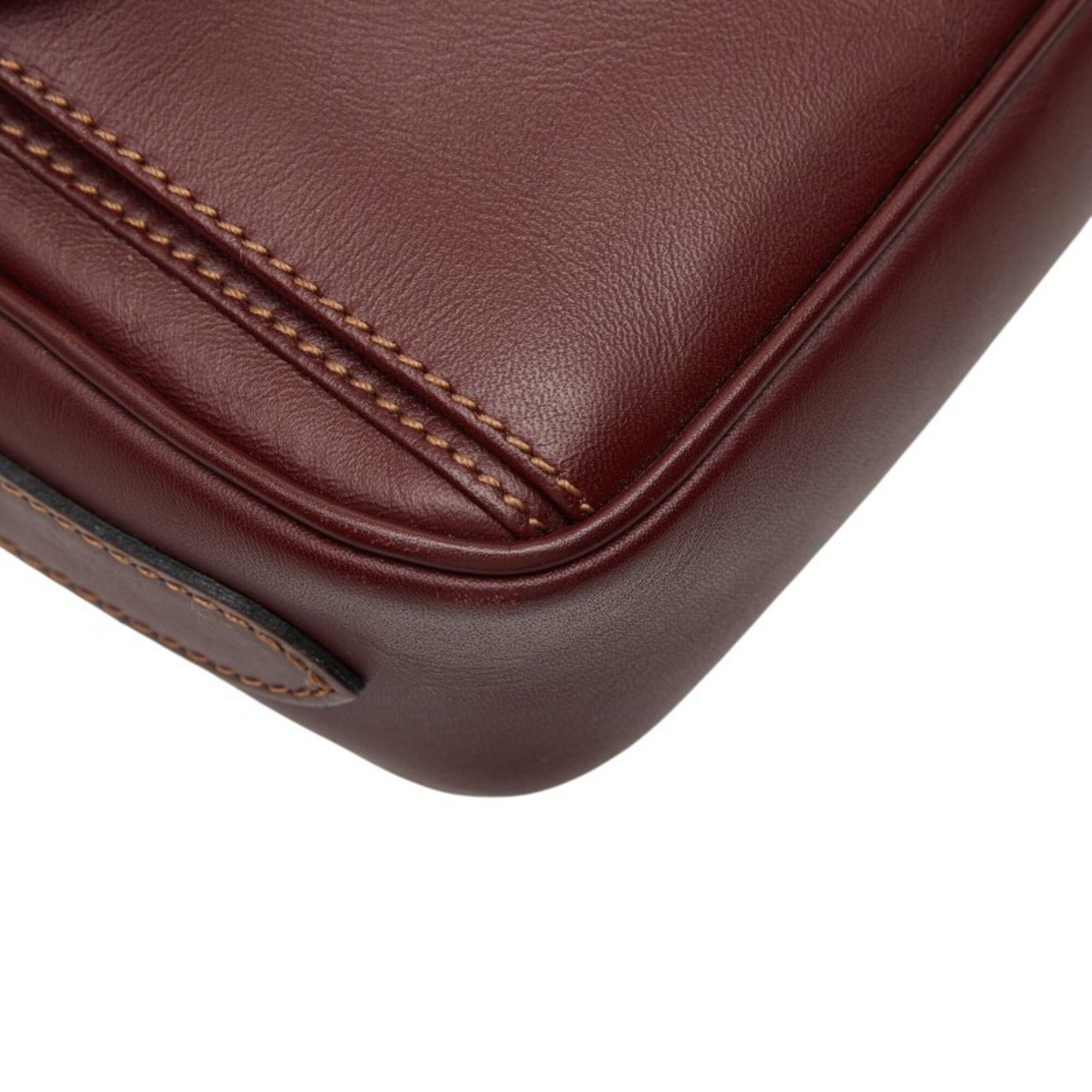 Cartier Cartier Must Line Shoulder Bag, Wine Red/Bordeaux Leather, Women's. Size ONE SIZE - 9 Thumbnail