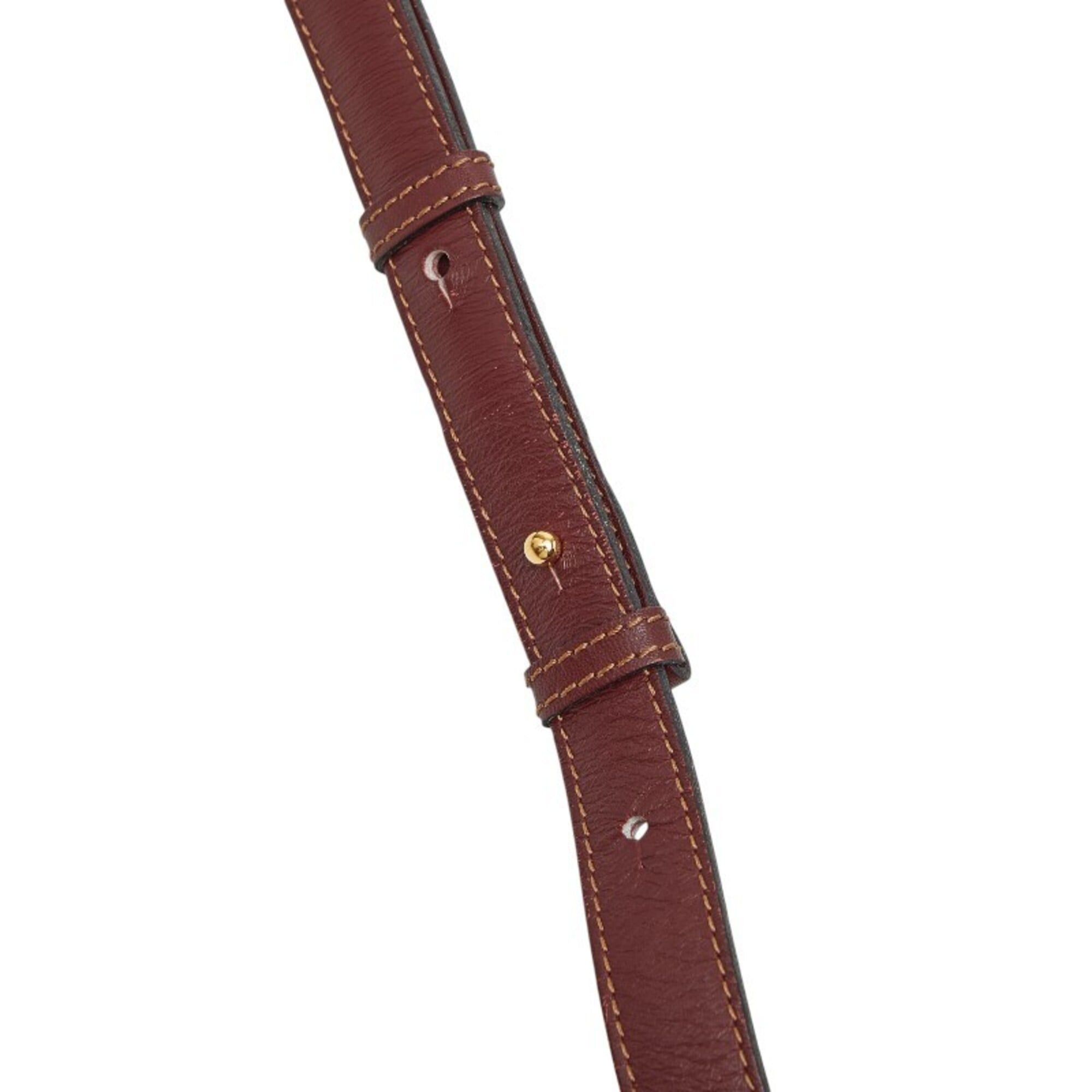 Cartier Cartier Must Line Shoulder Bag, Wine Red/Bordeaux Leather, Women's. Size ONE SIZE - 11 Thumbnail