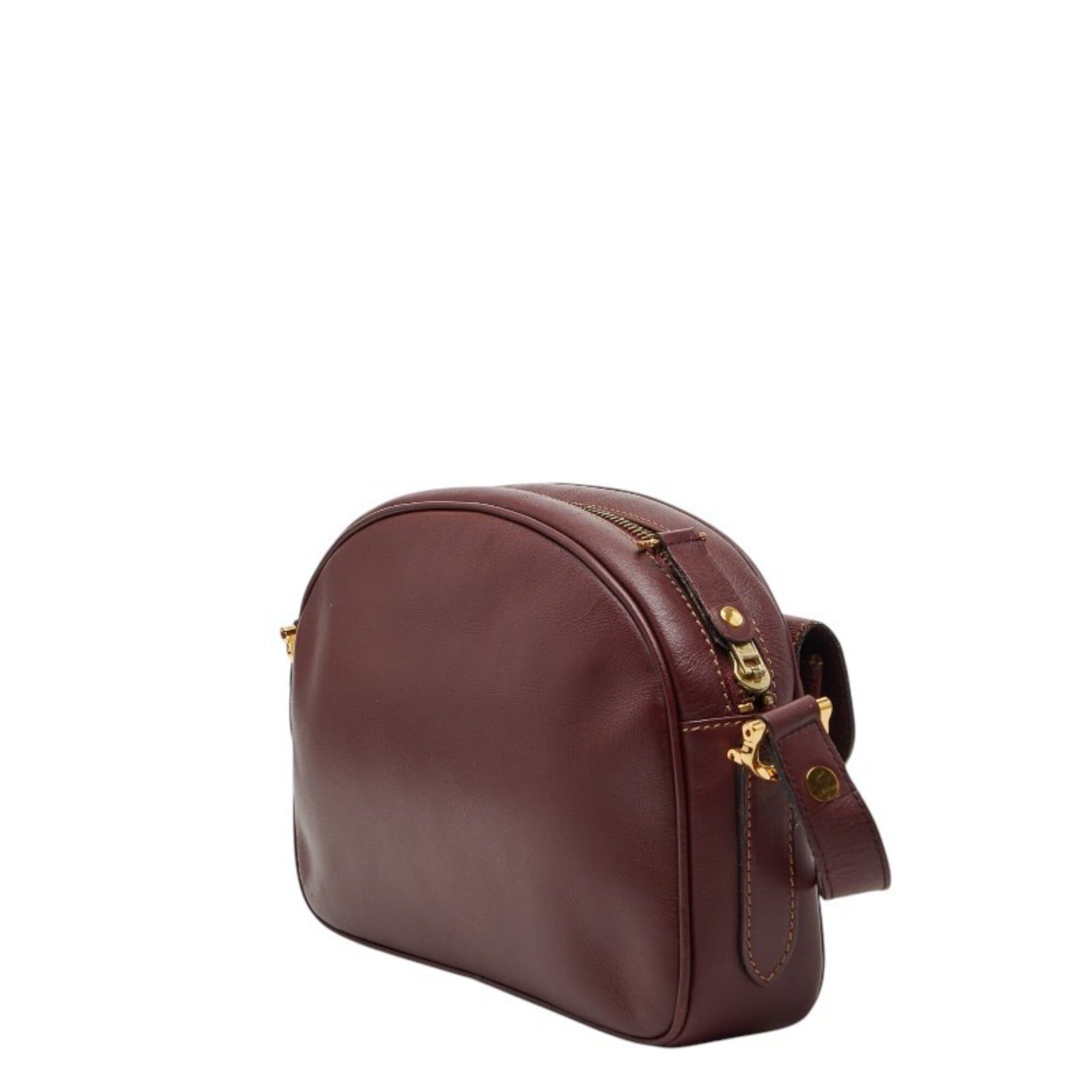 Cartier Cartier Must Line Shoulder Bag, Wine Red/Bordeaux Leather, Women's. Size ONE SIZE - 2 Thumbnail