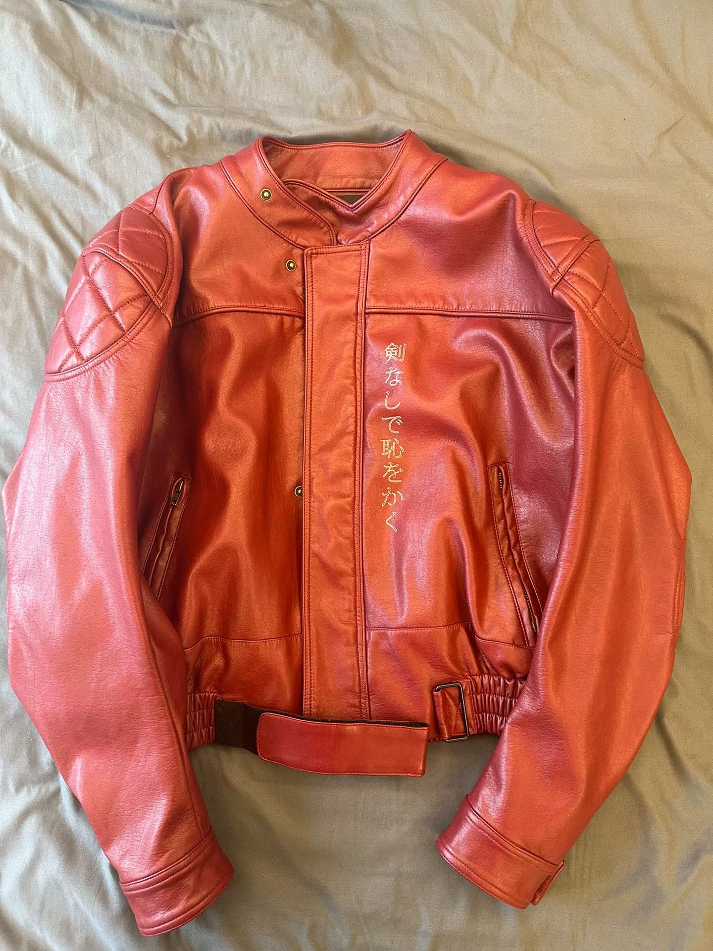 Other REGEN ZONE 25ss RIOT Dragon Burgundy Leather Biker Jacket Size US L / EU 52-54 / 3 - 2 Thumbnail