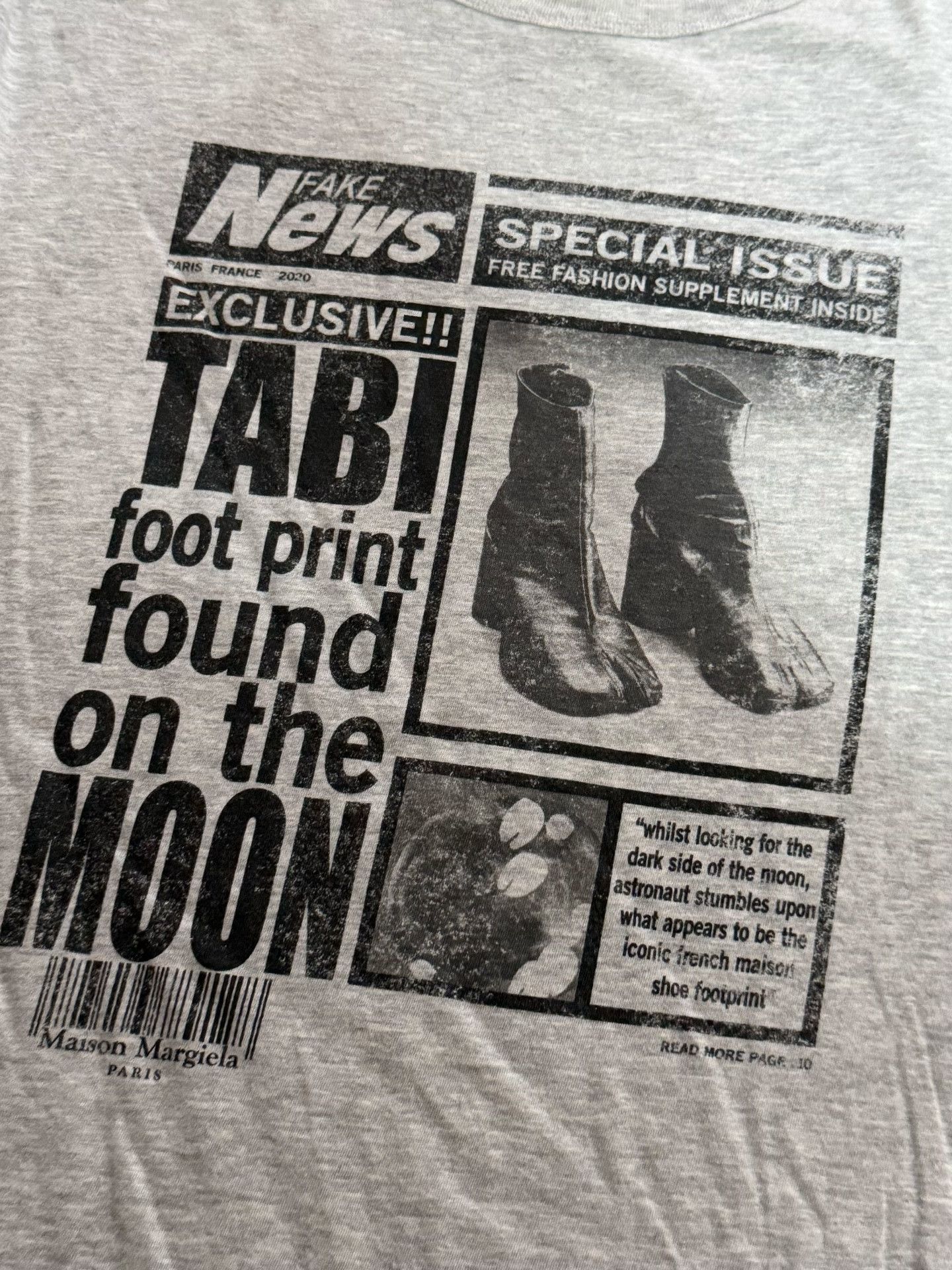 Maison Margiela Maison Margiela Tabi Newspaper Print Size US 14 / EU 47 - 2 Thumbnail