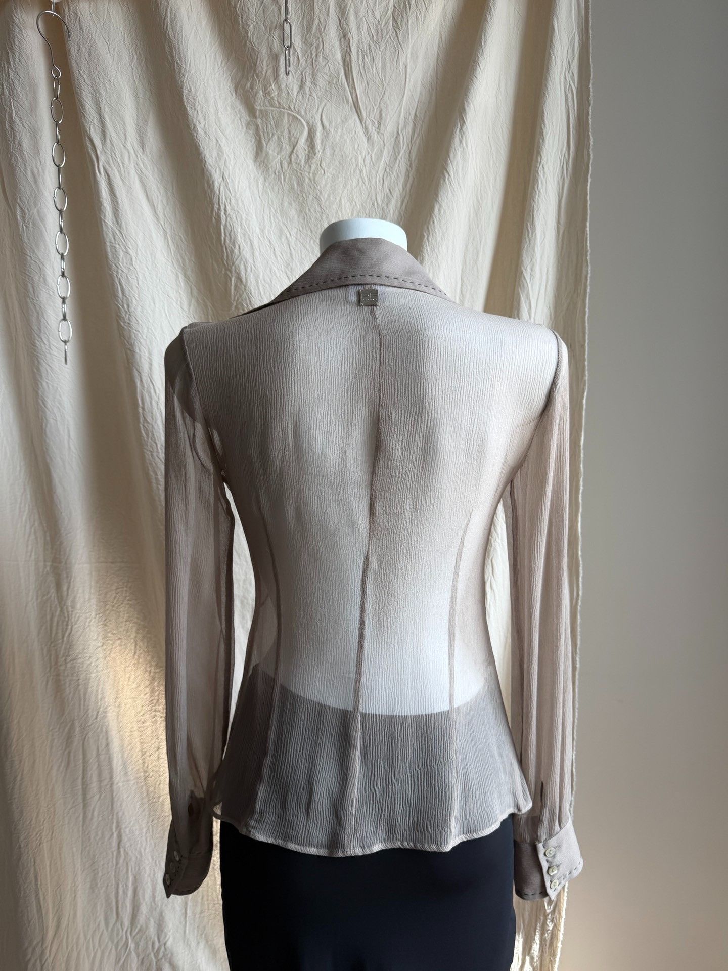 Other PAOLAFRANI Silk Sheer Large Neck Shirt Size M / US 6-8 / IT 42-44 - 6 Thumbnail