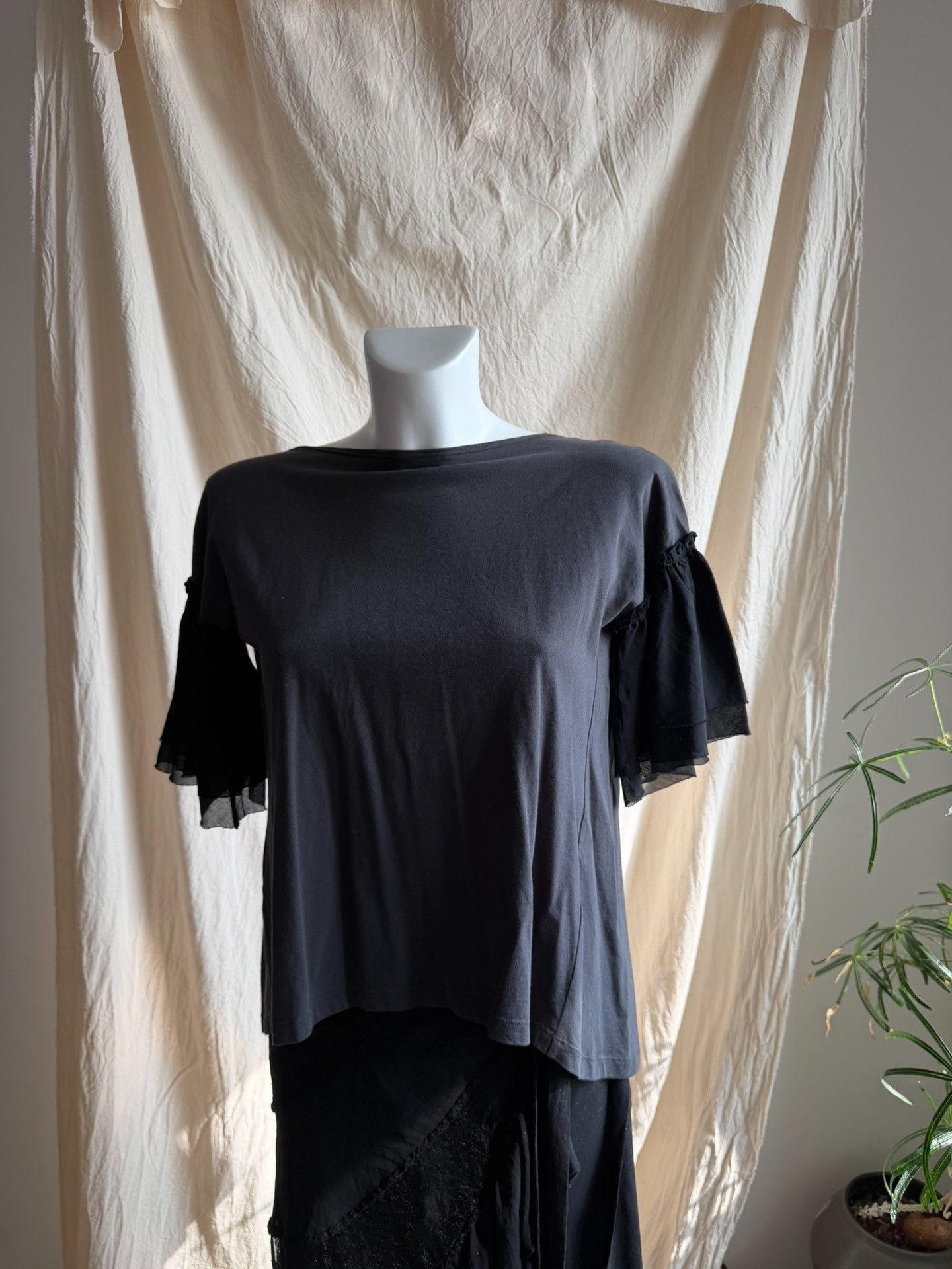 Prada Prada Backless Ruffle Sleeve Blouse Size M / US 6-8 / IT 42-44 - 2 Thumbnail