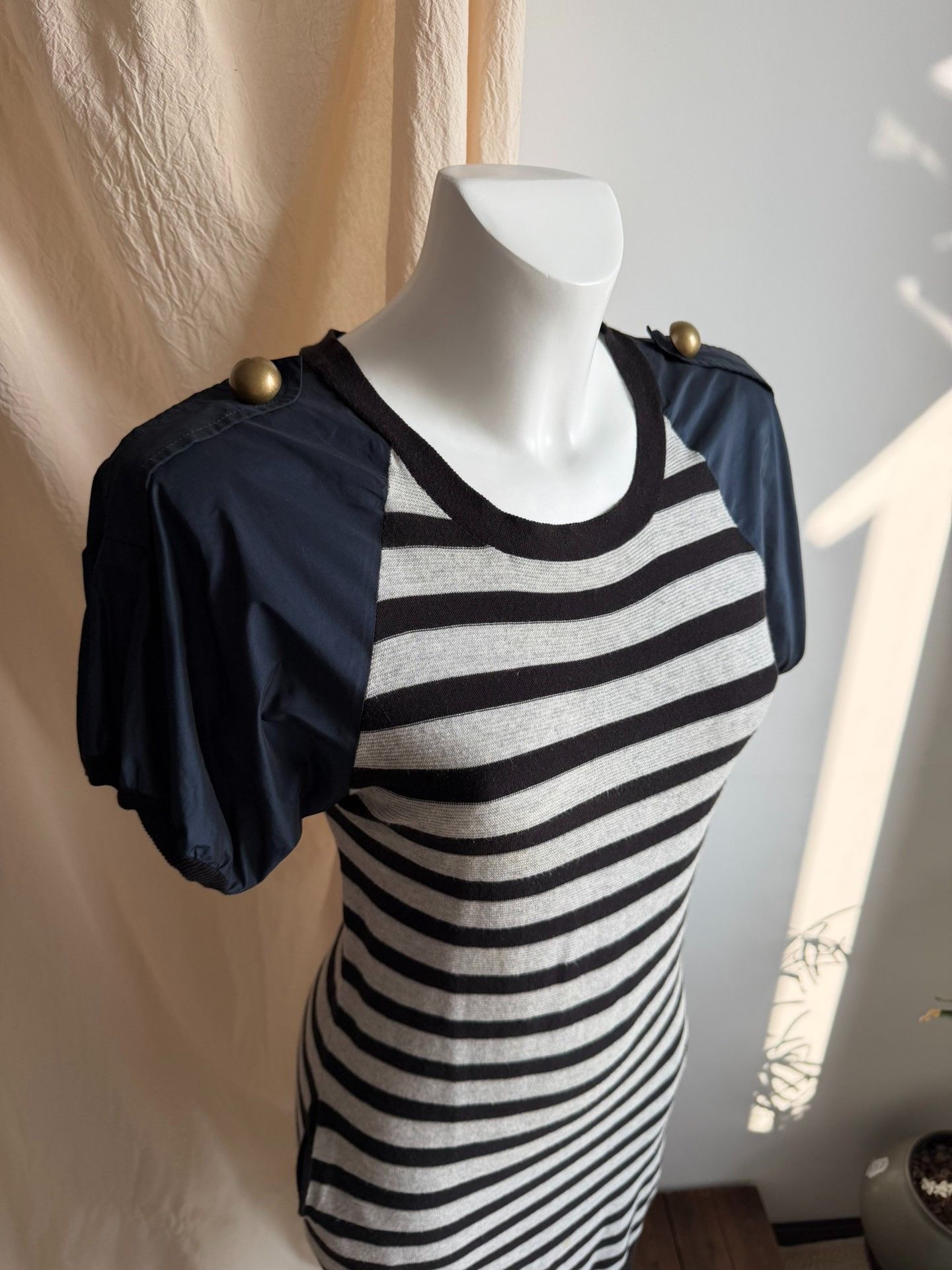 Lanvin LANVIN Striped Nautical Knit Dress Size M / US 6-8 / IT 42-44 - 3 Thumbnail