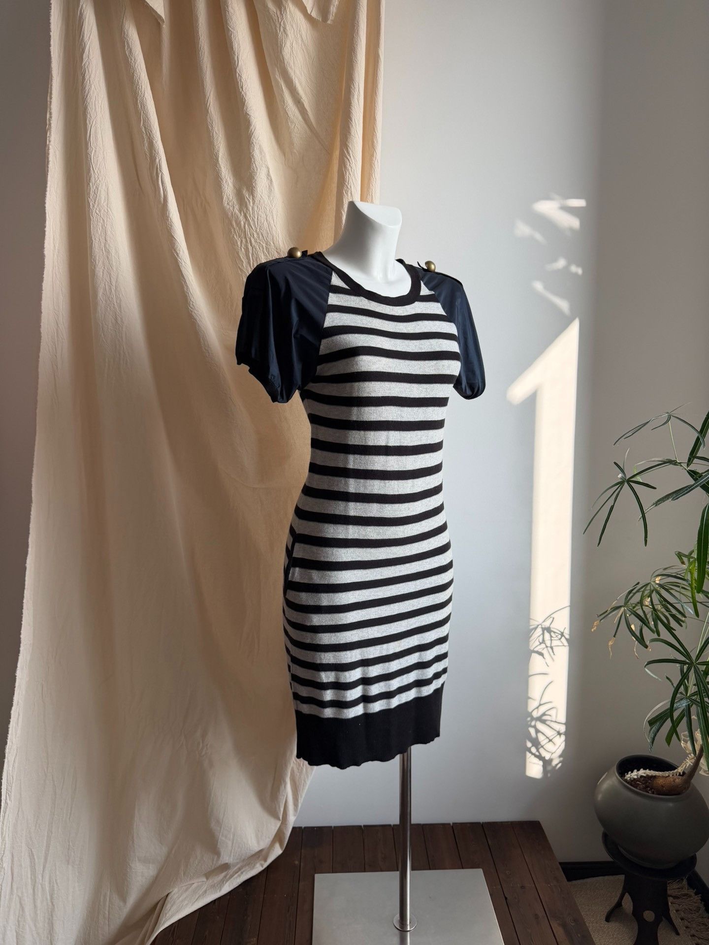 Lanvin LANVIN Striped Nautical Knit Dress Size M / US 6-8 / IT 42-44 - 2 Thumbnail