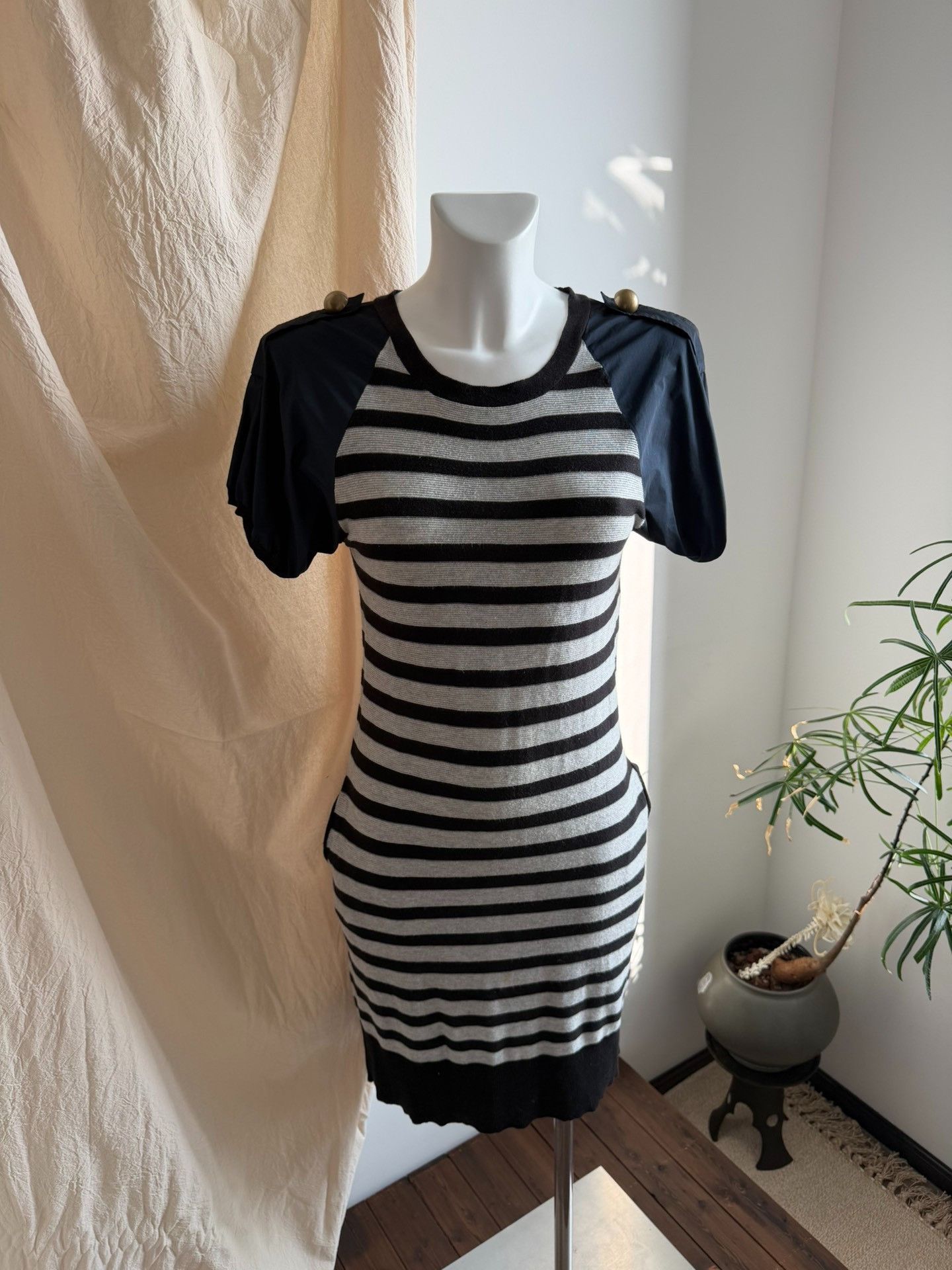 Lanvin LANVIN Striped Nautical Knit Dress Size M / US 6-8 / IT 42-44 - 6 Thumbnail