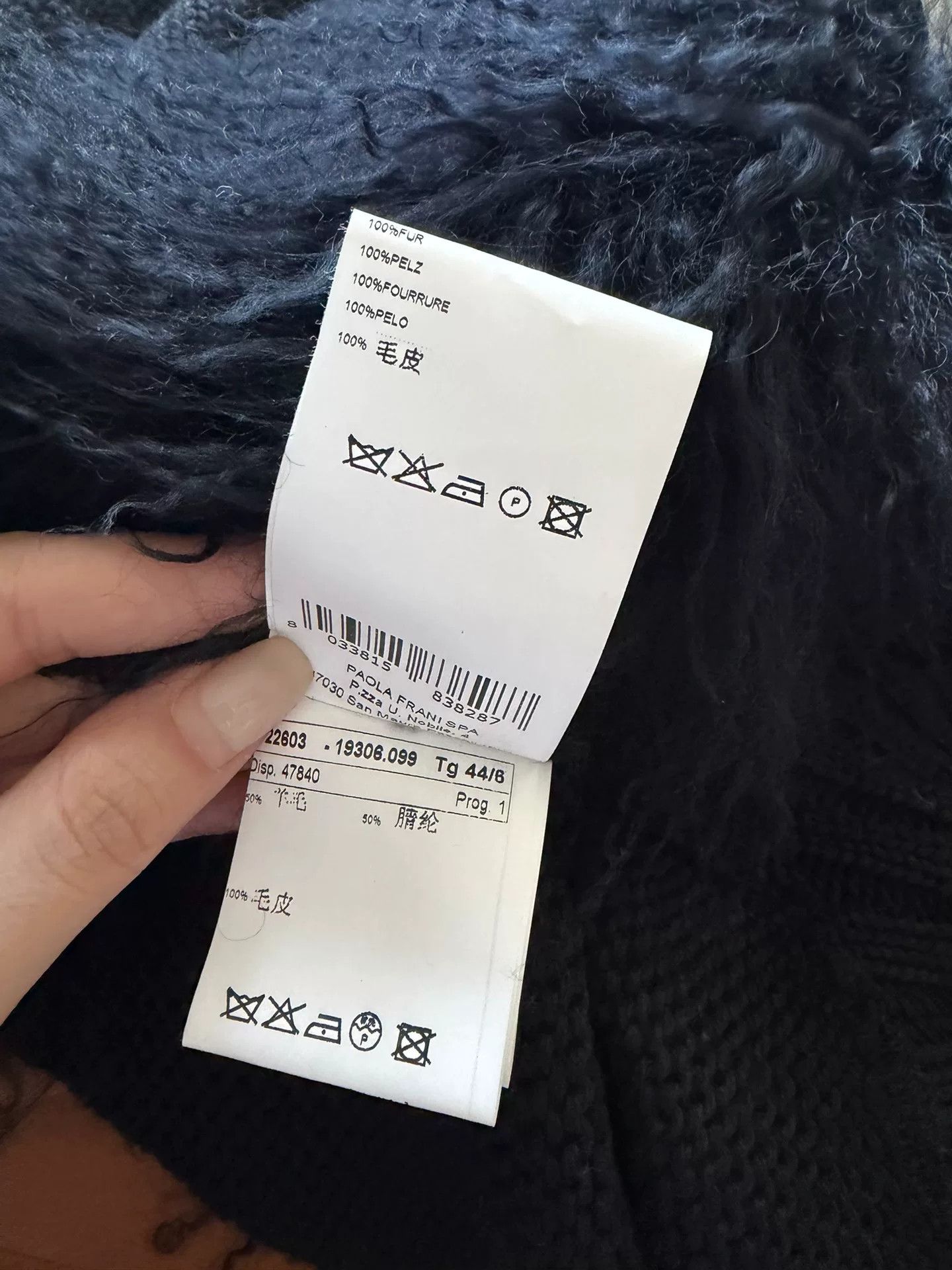 Paoloni PAOLAFRANI Knit Beaver Fur Collar Vest Size M / US 6-8 / IT 42-44 - 9 Thumbnail