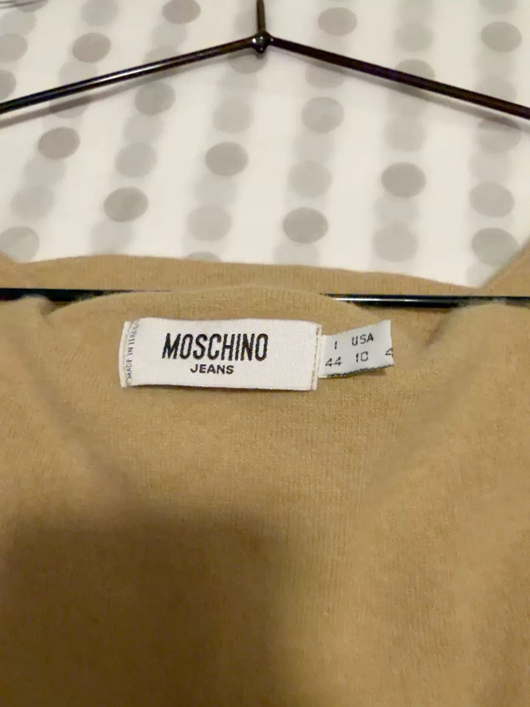 Moschino MOSCHINO Cashmere Khaki Knit Flower Vest Size M / US 6-8 / IT 42-44 - 8 Thumbnail