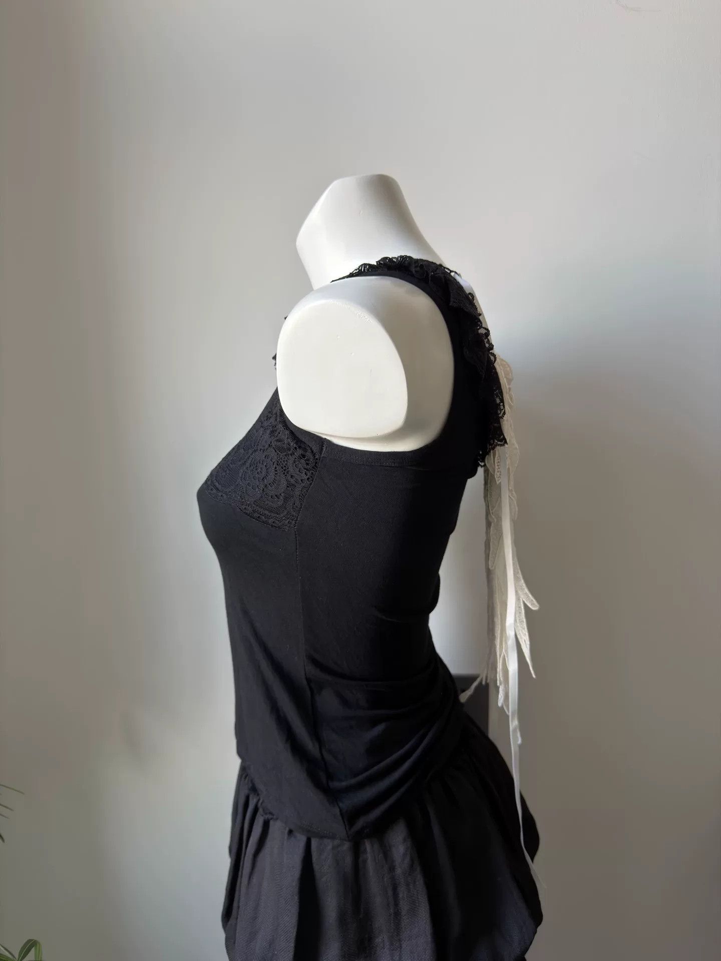 KMRii Japanese Brand Cotton Lace Wing Camisole Size M / US 6-8 / IT 42-44 - 4 Thumbnail