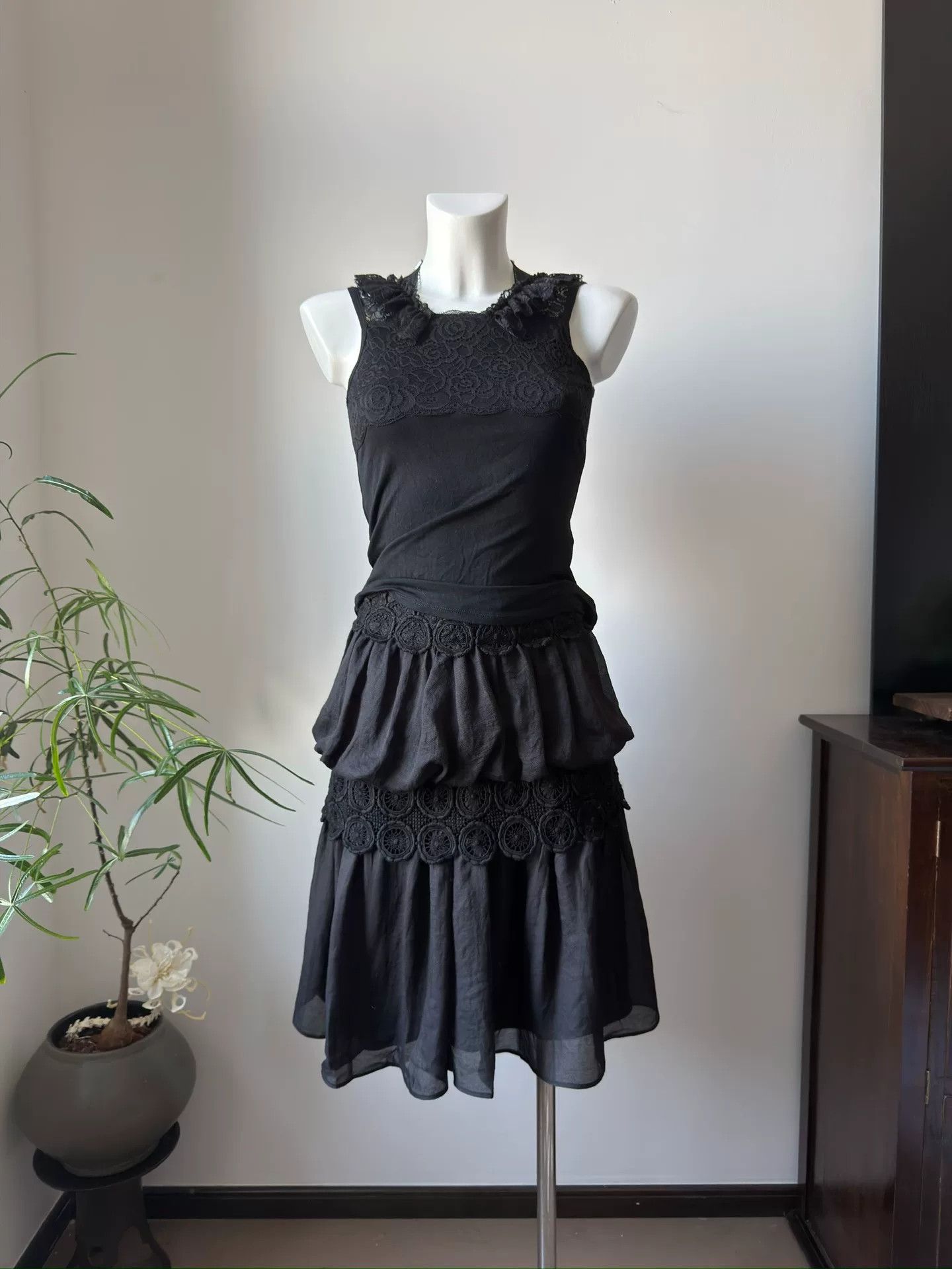 KMRii Japanese Brand Cotton Lace Wing Camisole Size M / US 6-8 / IT 42-44 - 7 Thumbnail
