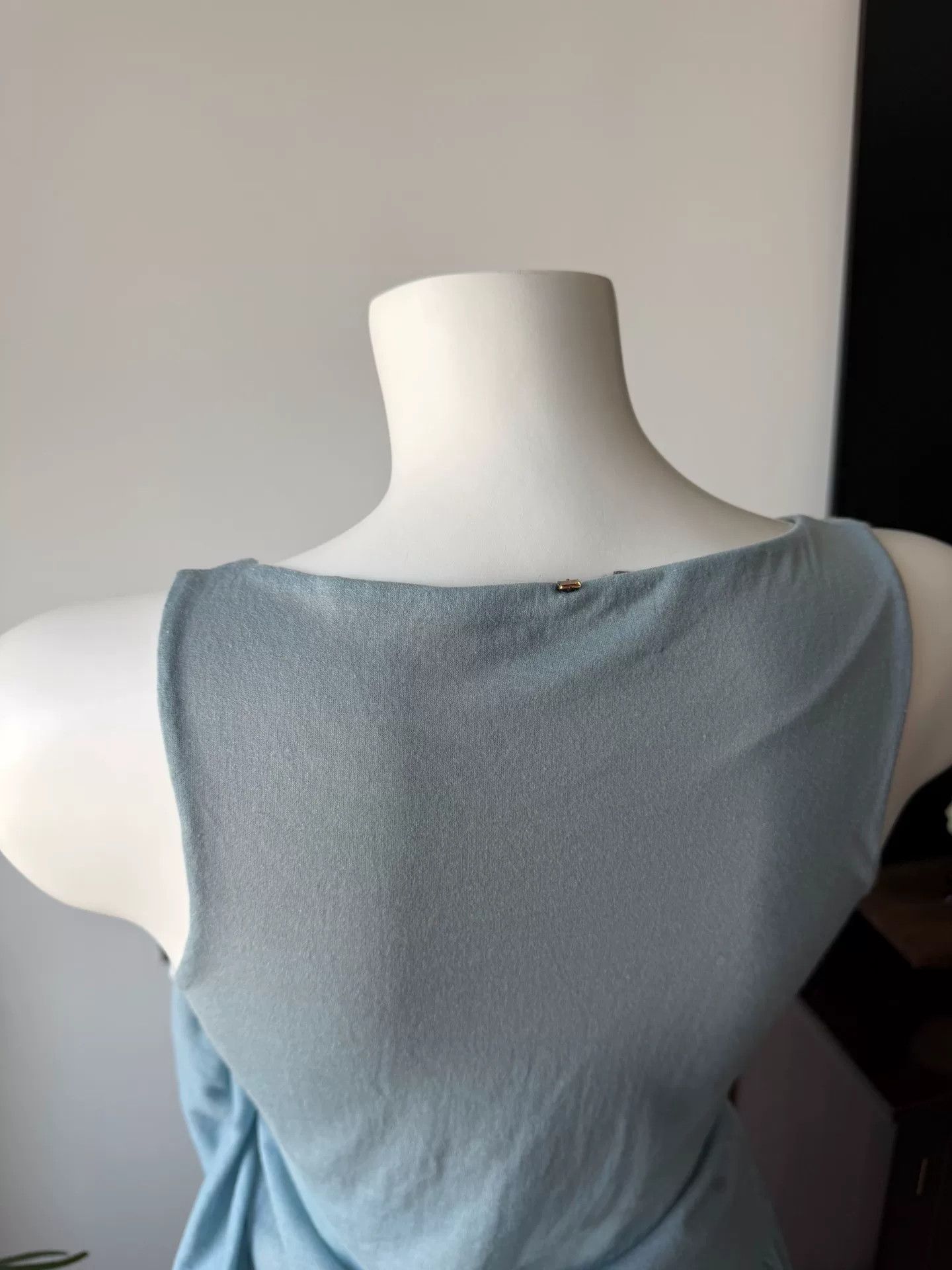 Sportmax SPORTMAX Light Blue Irregular Camisole Size M / US 6-8 / IT 42-44 - 8 Thumbnail