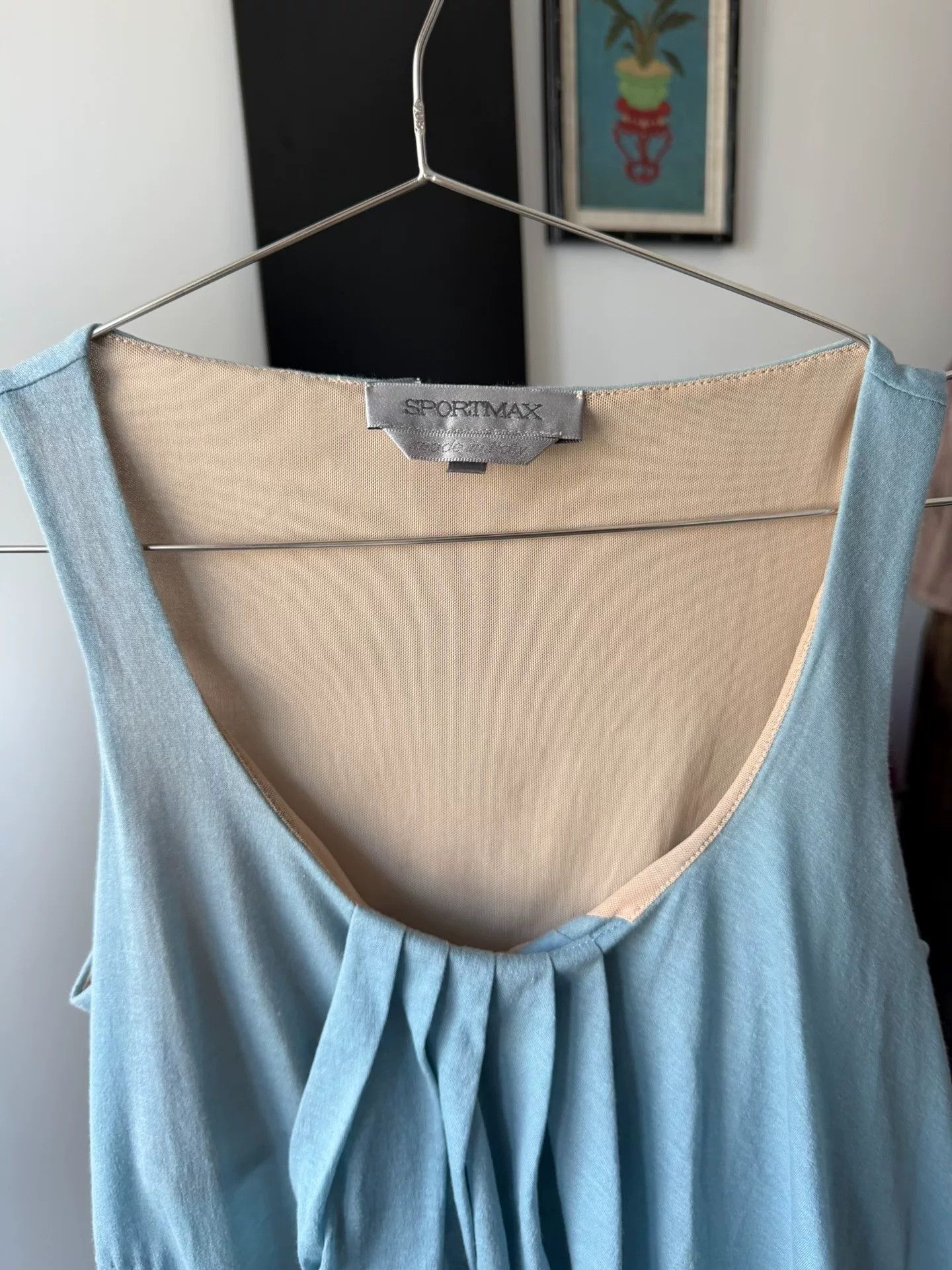 Sportmax SPORTMAX Light Blue Irregular Camisole Size M / US 6-8 / IT 42-44 - 7 Thumbnail