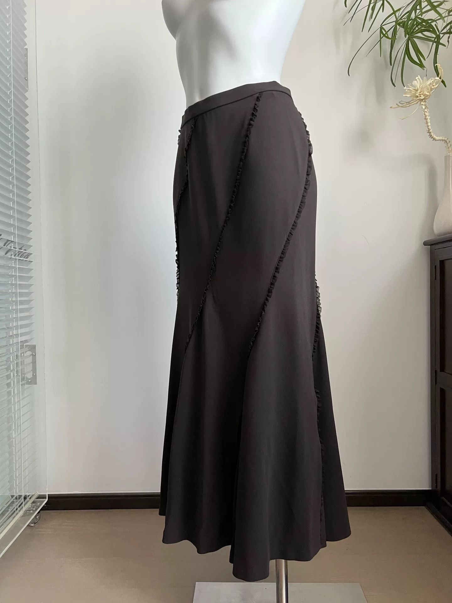 Other Vintage Diagonal Cut Fishtail Dress Size 30" / US 8 / IT 44 - 3 Thumbnail