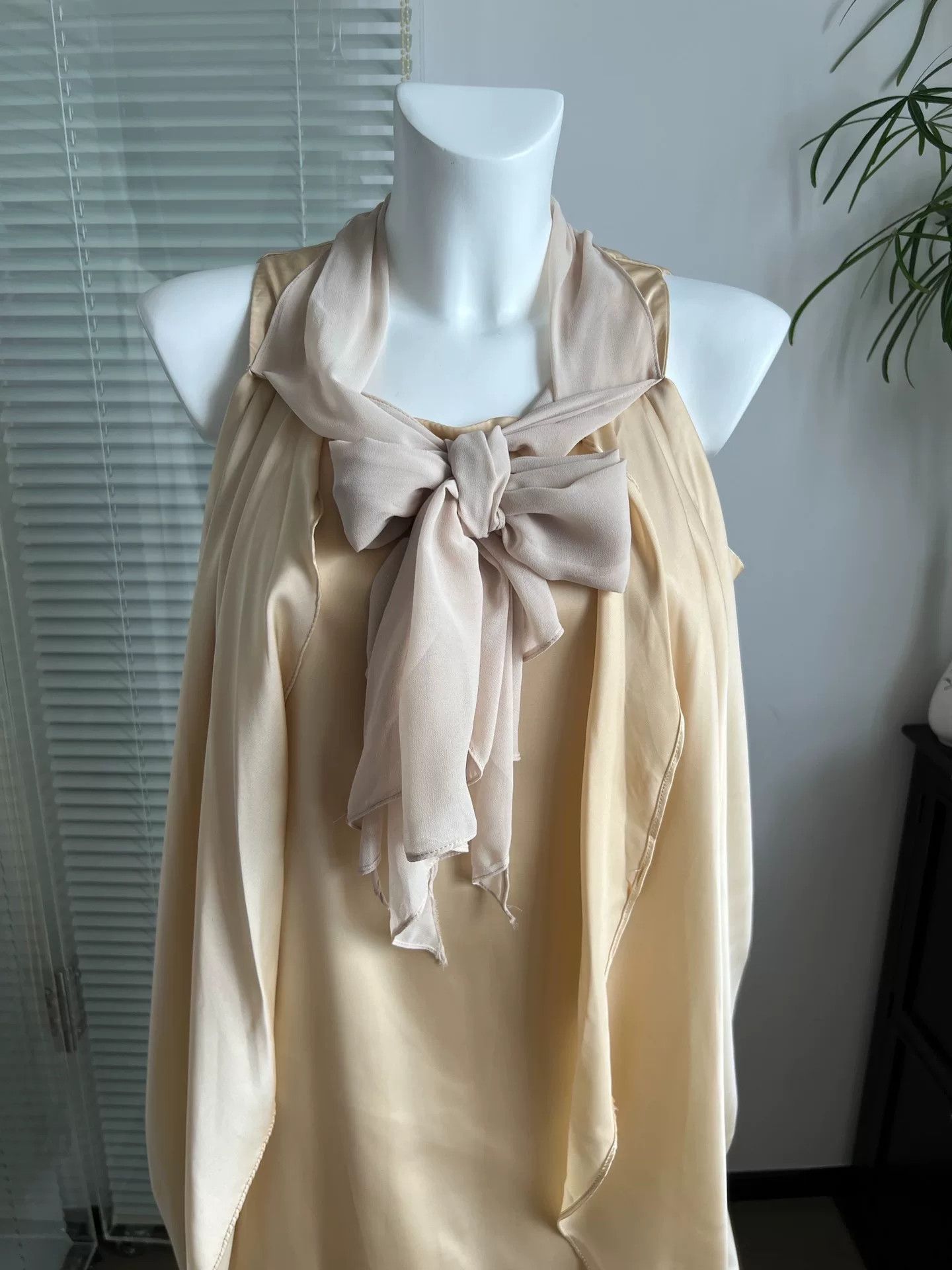 Other European Vintage Pleated Drapey Tank Dress Size XL / US 12-14 / IT 48-50 - 7 Thumbnail