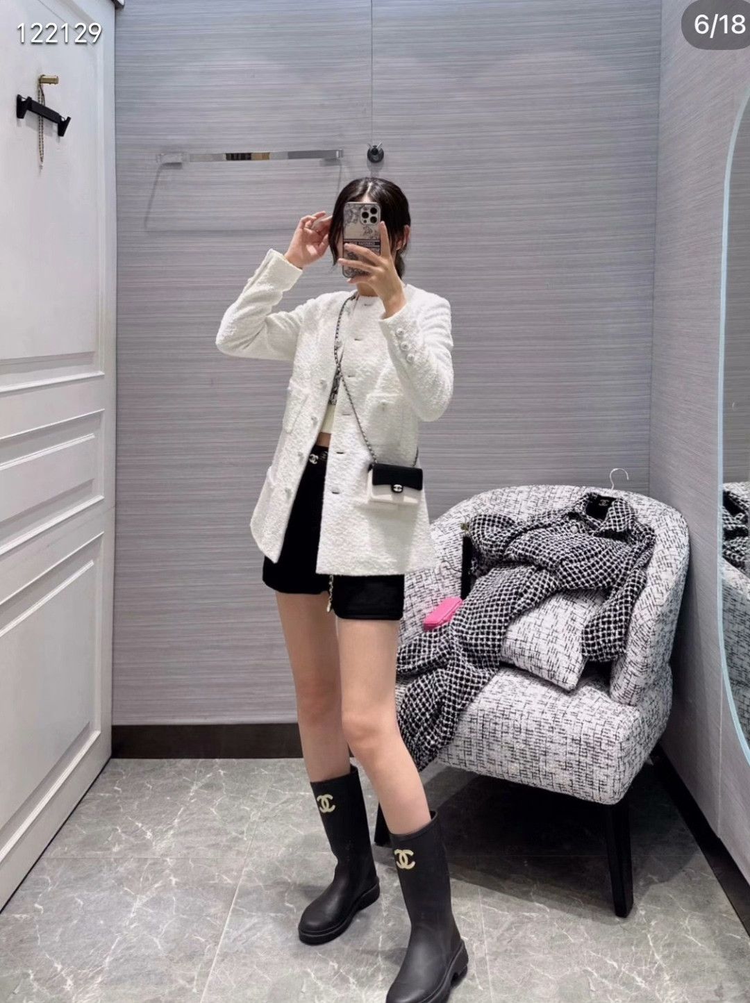 Chanel Chanel 23S Diamond Button Coat Size M / US 6-8 / IT 42-44 - 7 Thumbnail