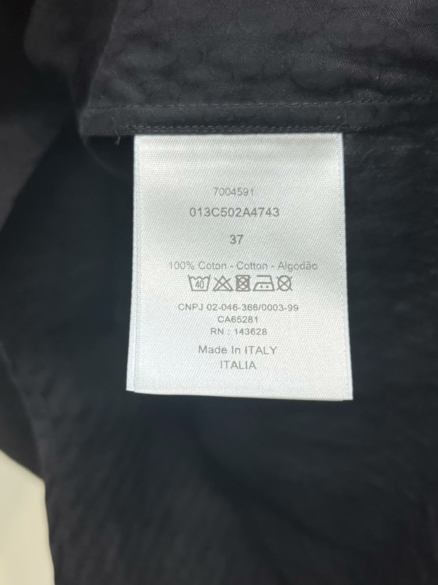 Dior Dior Hidden Logo Pattern Shirt Size M / US 6-8 / IT 42-44 - 5 Thumbnail