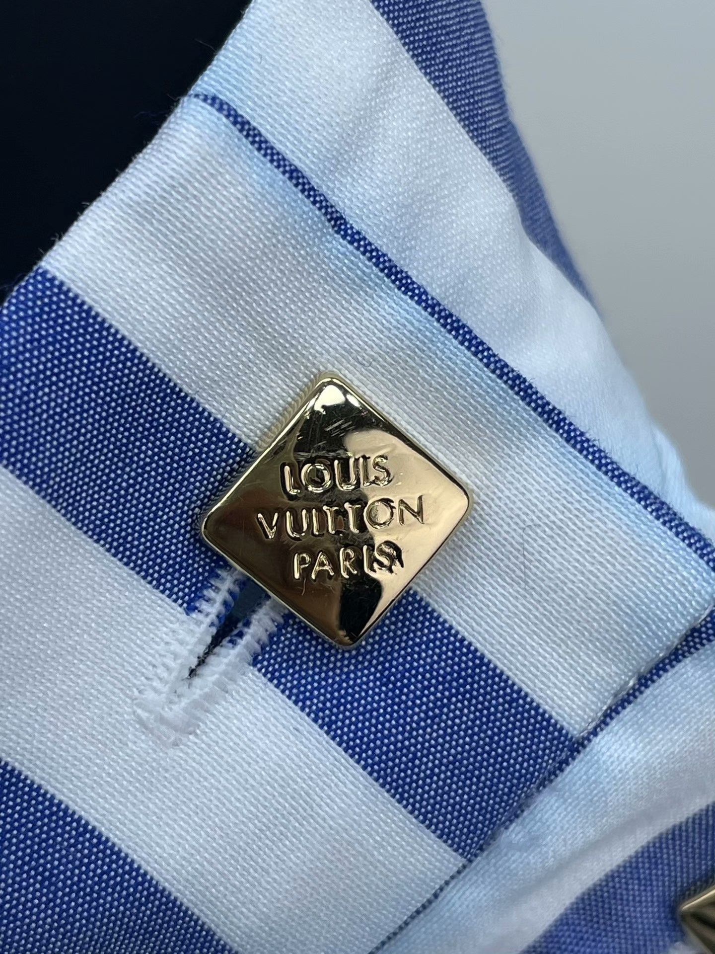 Louis Vuitton LV Blue White Stripe Sleeveless Top Size M / US 6-8 / IT 42-44 - 4 Thumbnail