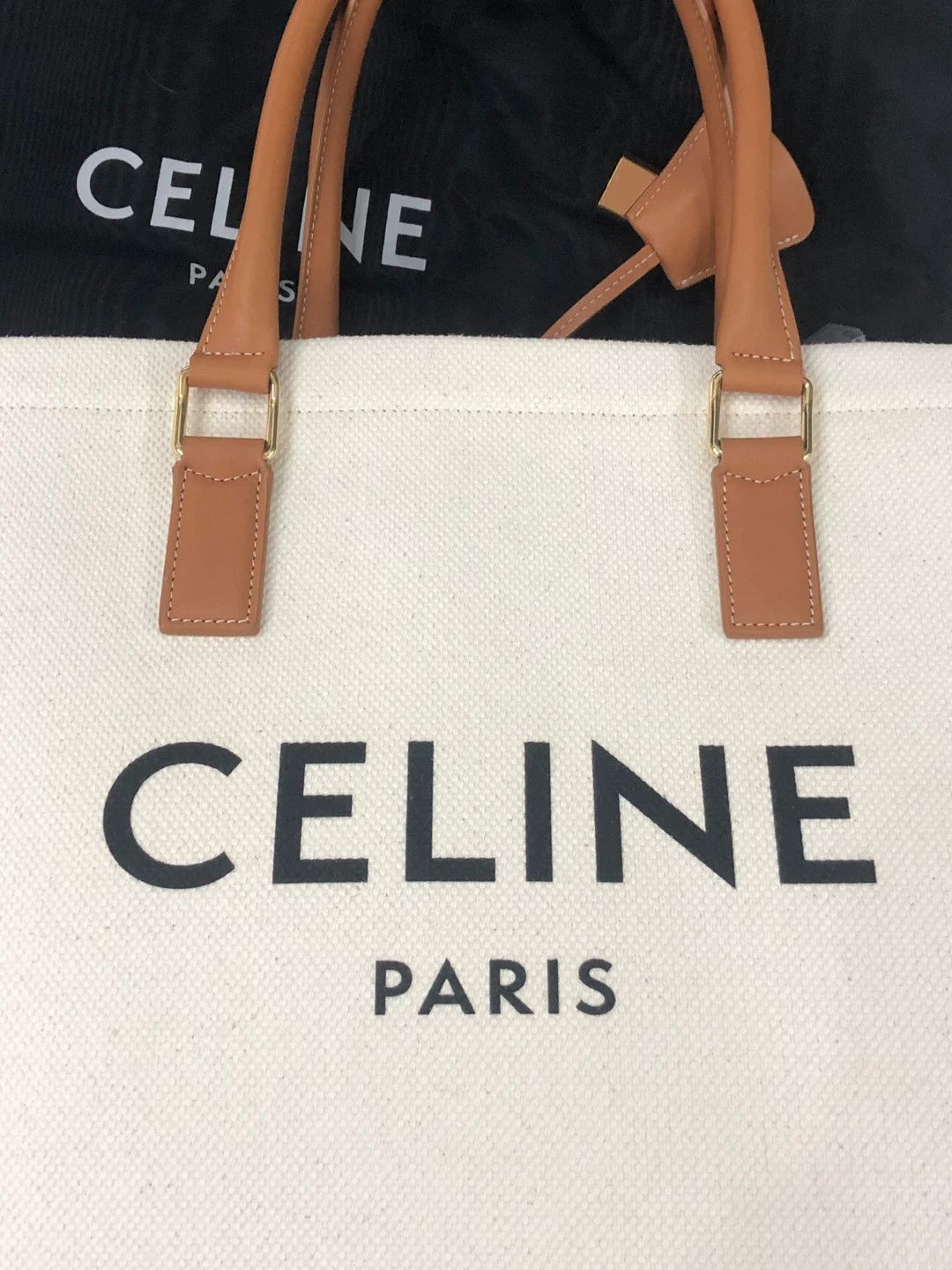 Celine Celine 20AW Canvas Tote Bag Size ONE SIZE - 4 Thumbnail