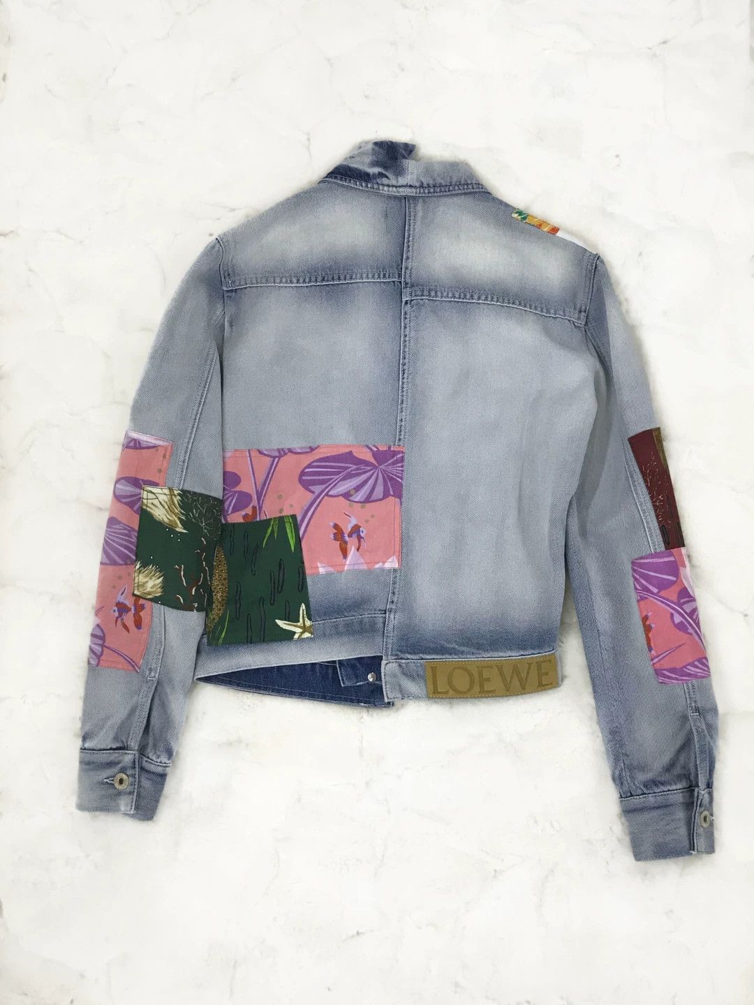Paula Canovas del Vas Loewe x Paula Ibiza Patchwork Denim Jacket Size M / US 6-8 / IT 42-44 - 2 Thumbnail