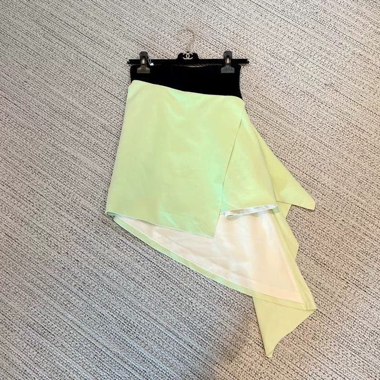Other FAUSTO PUGLISI Green Asymmetric Skirt Size 36" / US 14 / IT 50 - 3 Thumbnail