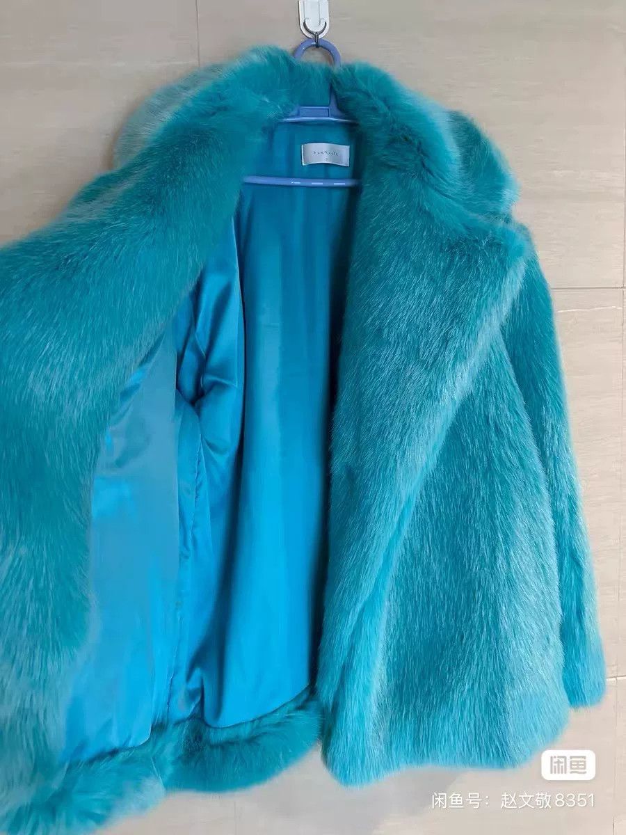 Other DINT Korean Blue Fur Coat Size M / US 6-8 / IT 42-44 - 3 Thumbnail