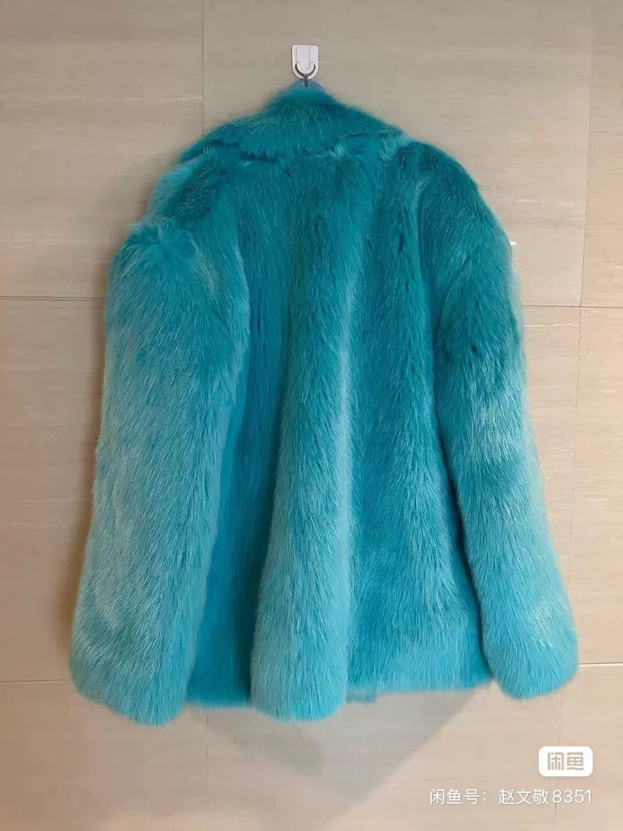 Other DINT Korean Blue Fur Coat Size M / US 6-8 / IT 42-44 - 2 Thumbnail