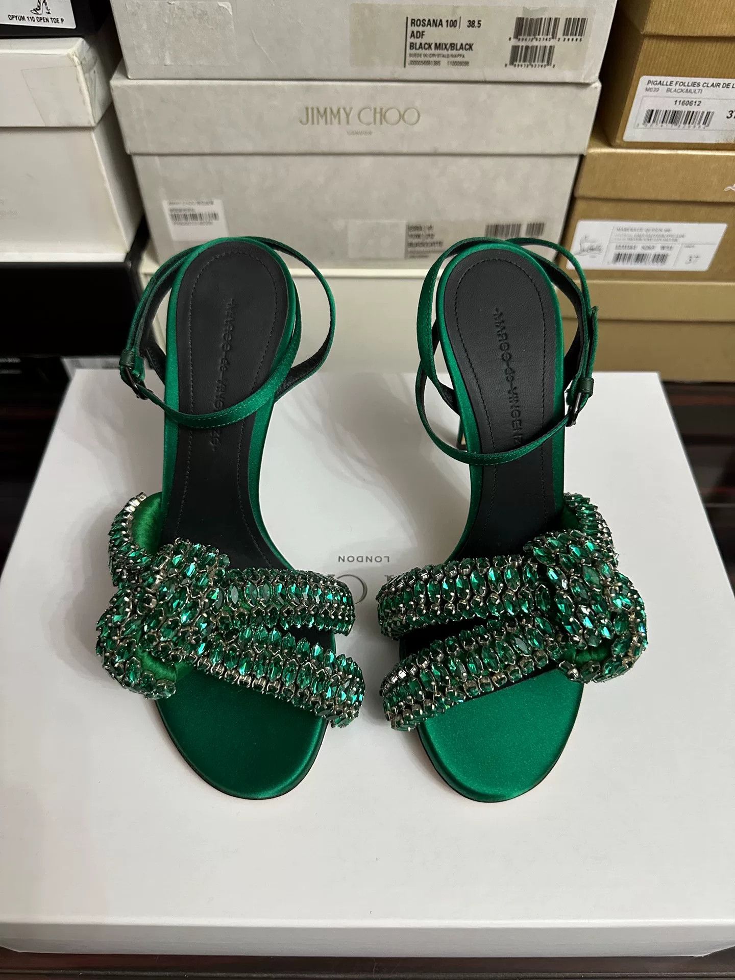 Other Marco de Vincenzo Emerald High-Heel Sandals Size US 6.5 / IT 36.5 - 2 Thumbnail