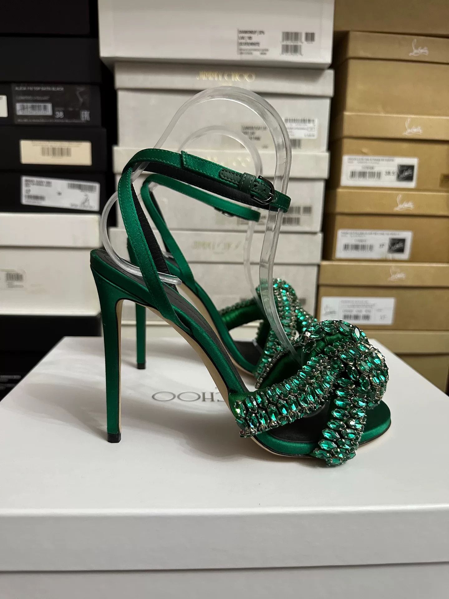 Other Marco de Vincenzo Emerald High-Heel Sandals Size US 6.5 / IT 36.5 - 6 Thumbnail