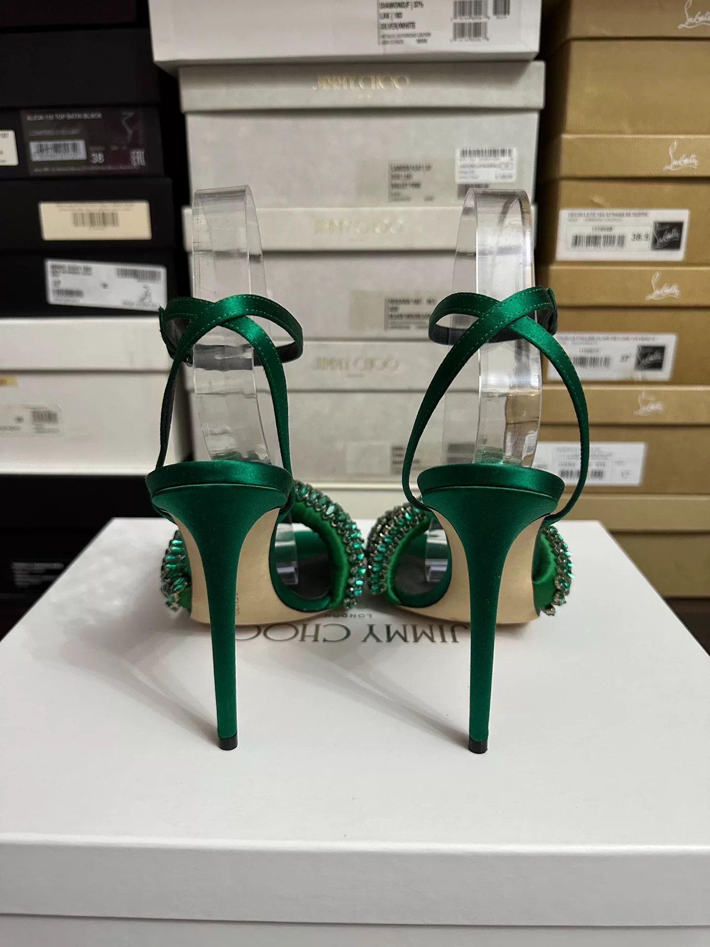 Other Marco de Vincenzo Emerald High-Heel Sandals Size US 6.5 / IT 36.5 - 5 Thumbnail