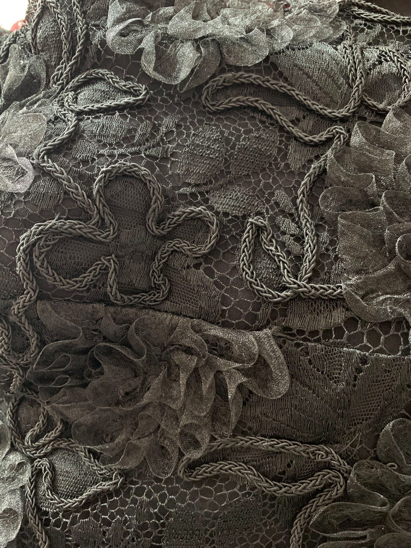 Chanel Chanel Vintage Lace Off-Shoulder Top Size M / US 6-8 / IT 42-44 - 8 Thumbnail