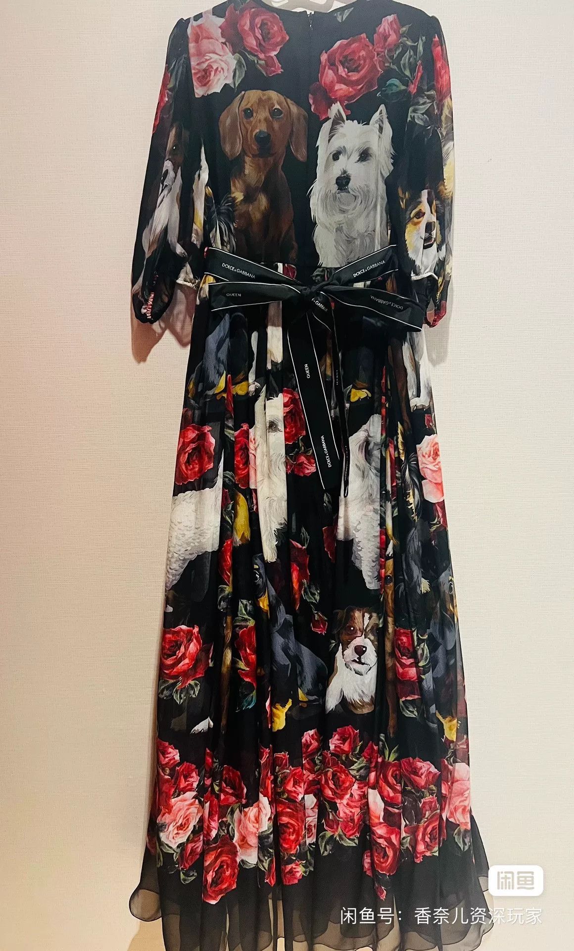 Dolce & Gabbana DG Rose Silk Dress Size M / US 6-8 / IT 42-44 - 2 Thumbnail