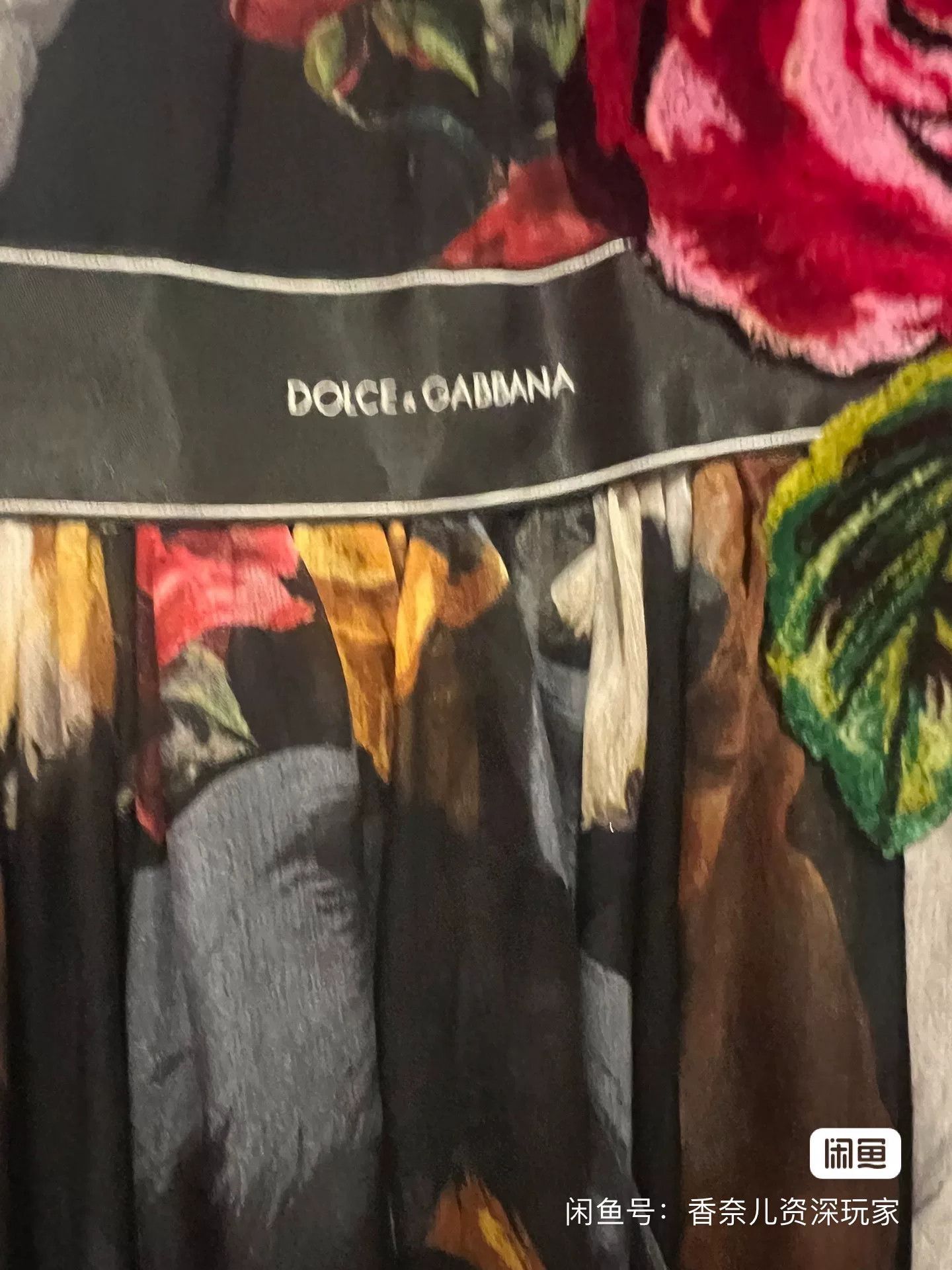 Dolce & Gabbana DG Rose Silk Dress Size M / US 6-8 / IT 42-44 - 3 Thumbnail
