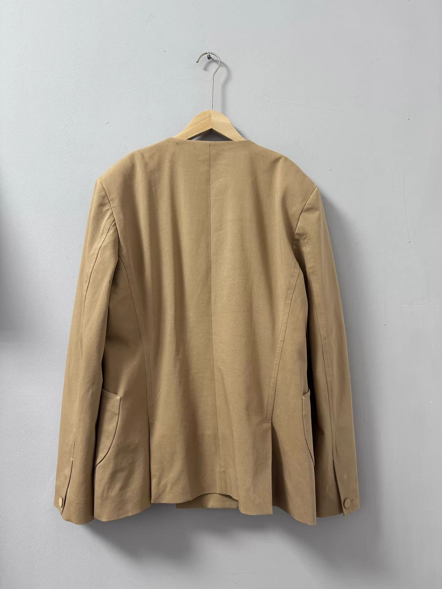 Kiko Kostadinov Beige Structured Long-Sleeve Jacket Size US M / EU 48-50 / 2 - 2 Thumbnail