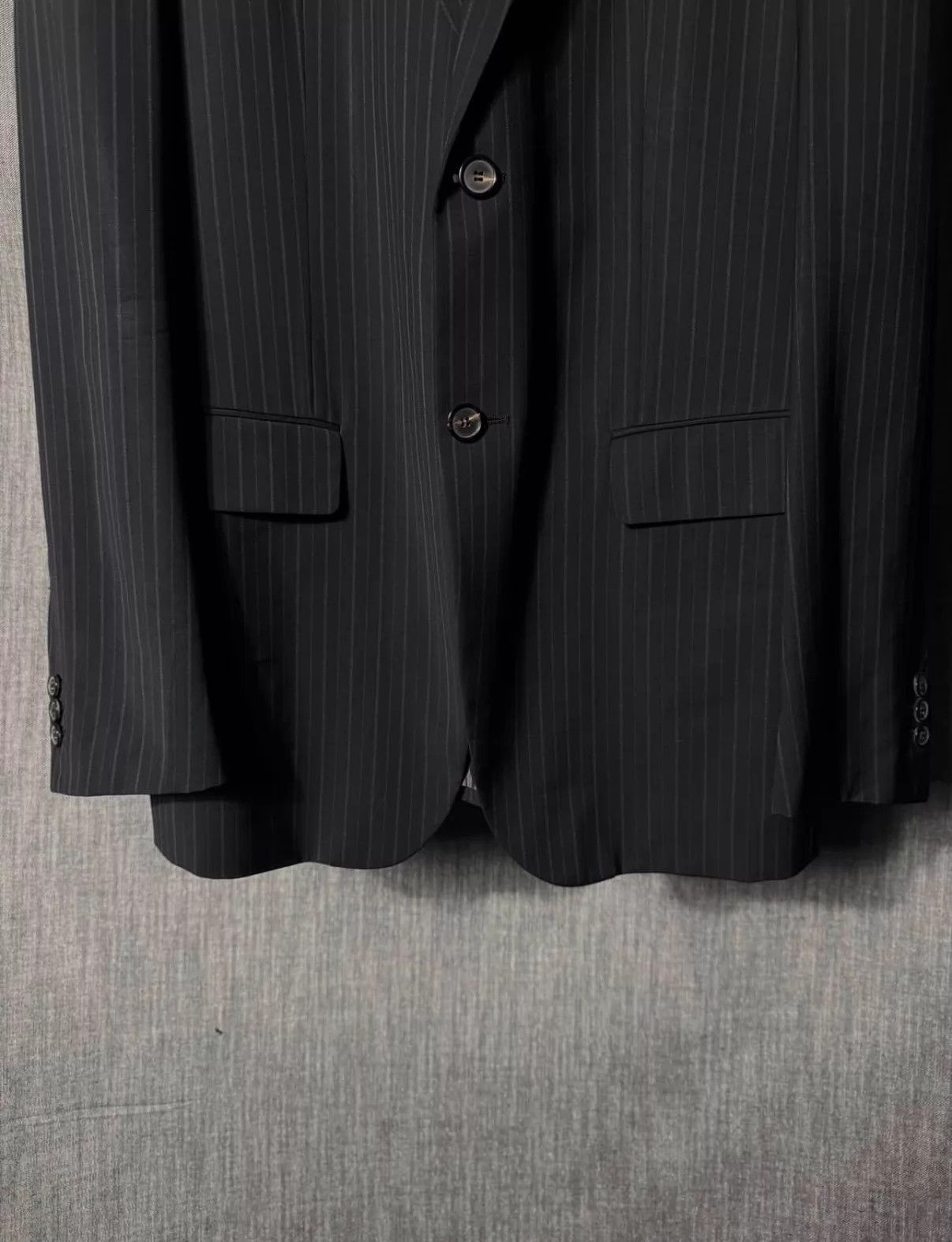 Raf Simons Black Striped Single-Breasted Blazer Size US M / EU 48-50 / 2 - 4 Thumbnail