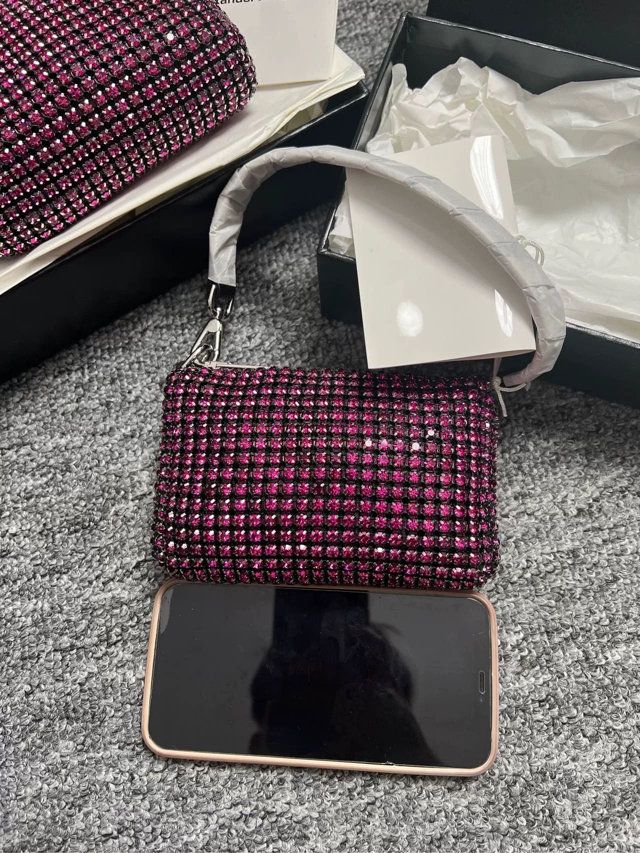 Alexander Wang Alexander Wang Mini Pink Rhinestone Handbag Size ONE SIZE - 4 Thumbnail