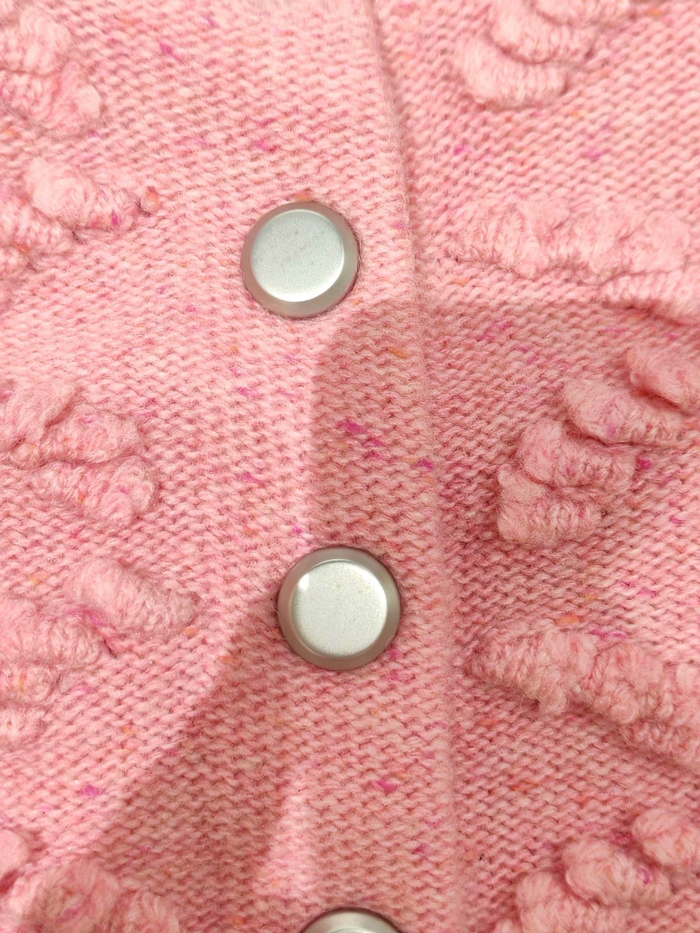 Other DAZZLE Pink Bubble Knit Cardigan XS Size XS / US 0-2 / IT 36-38 - 4 Thumbnail