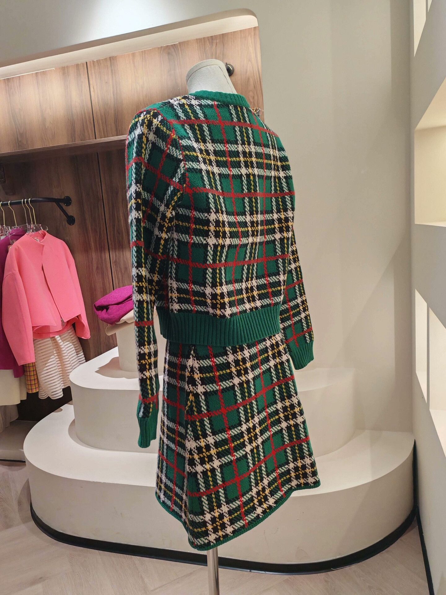 Miu Miu Miu Miu Plaid Knit Set Size M / US 6-8 / IT 42-44 - 2 Thumbnail