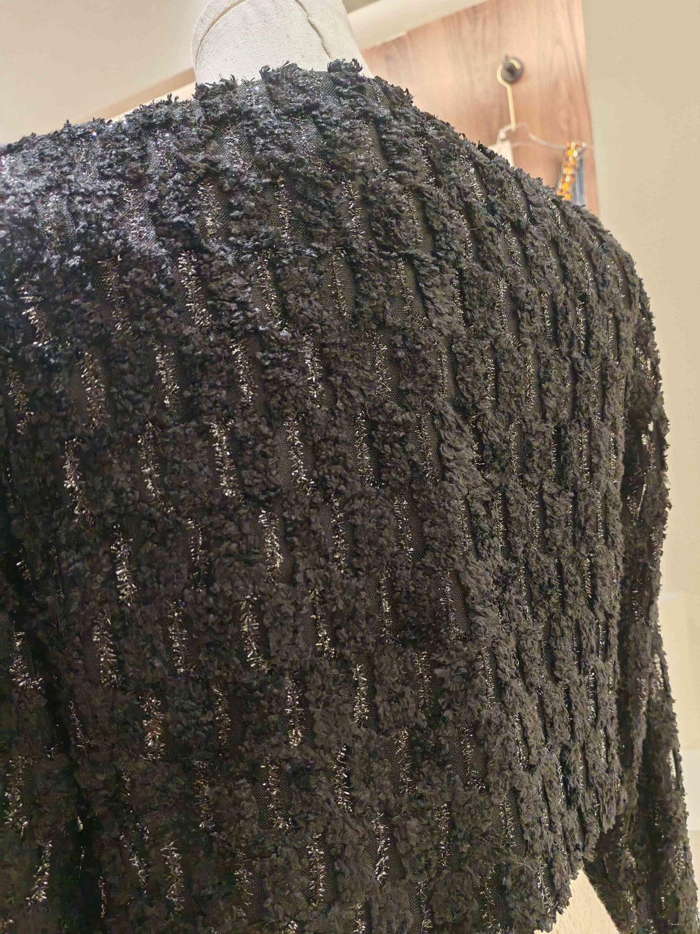 Other AnanAyla Black 3D Knit Cardigan Size XS / US 0-2 / IT 36-38 - 4 Thumbnail